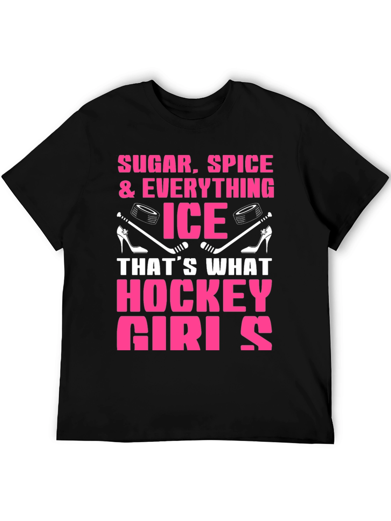 Black Sugar Spice Hockey Girls T-Shirt view 5