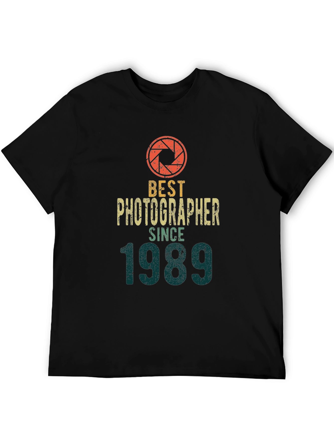 Black Best Photographer Since 1989 T-Shirt view 5