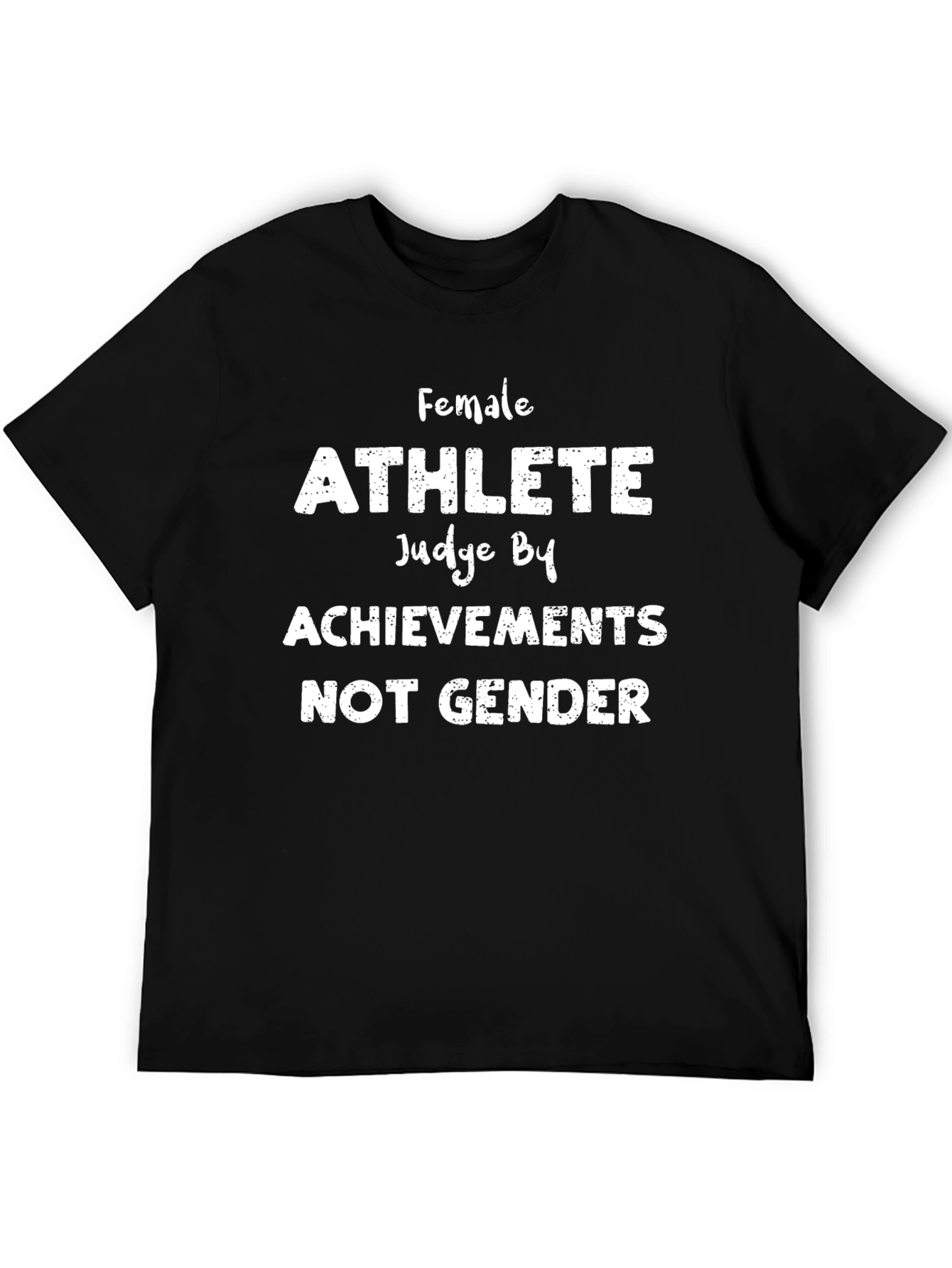 Black Female Athlete Achievements T-Shirt - Judge by Talent view 5