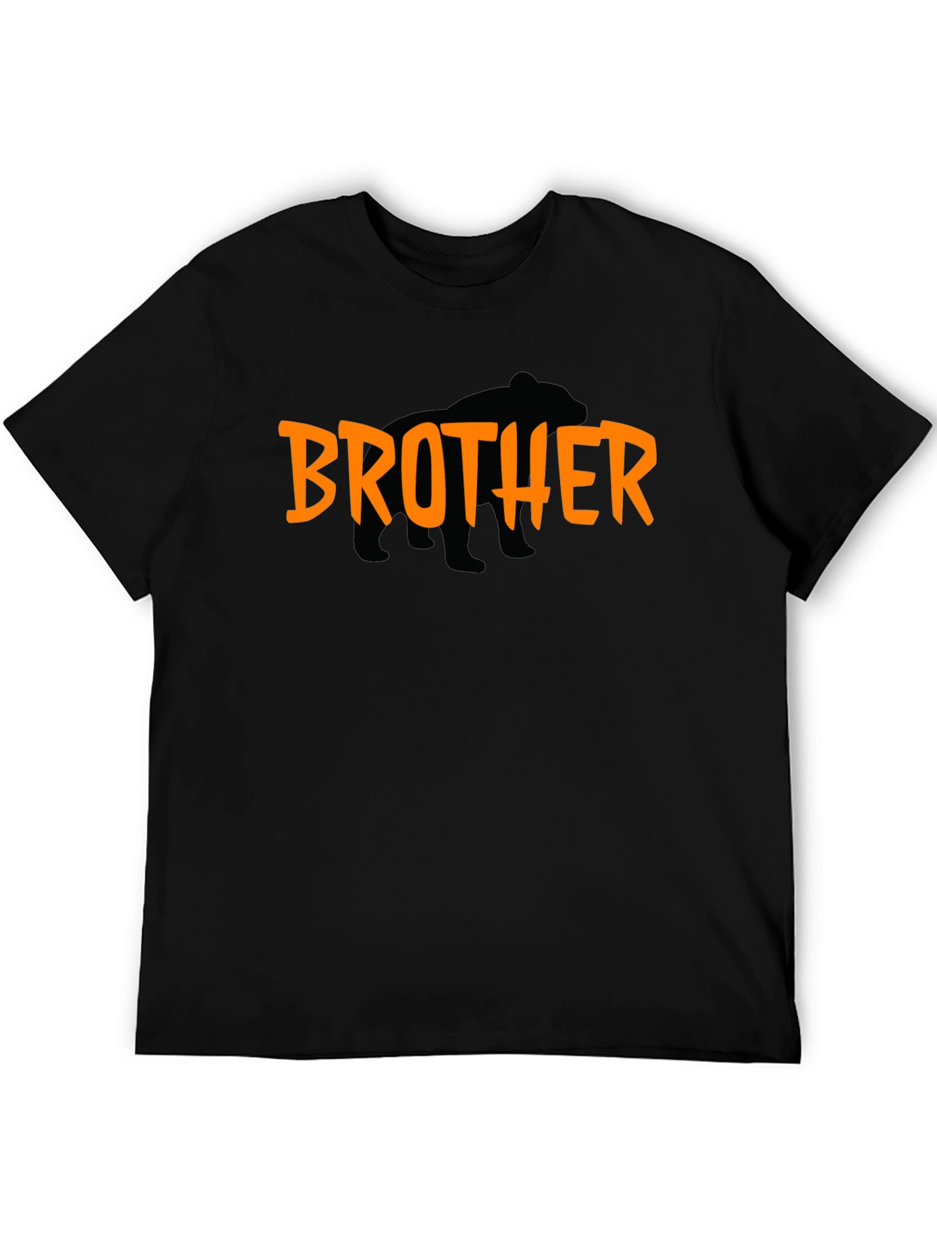 Black Brother Bear Graphic Tee - Black T-Shirt view 5
