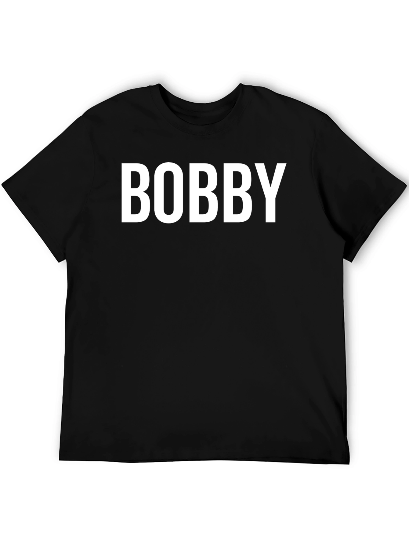 Black Bobby Tee - Classic Custom Name T-Shirt view 5