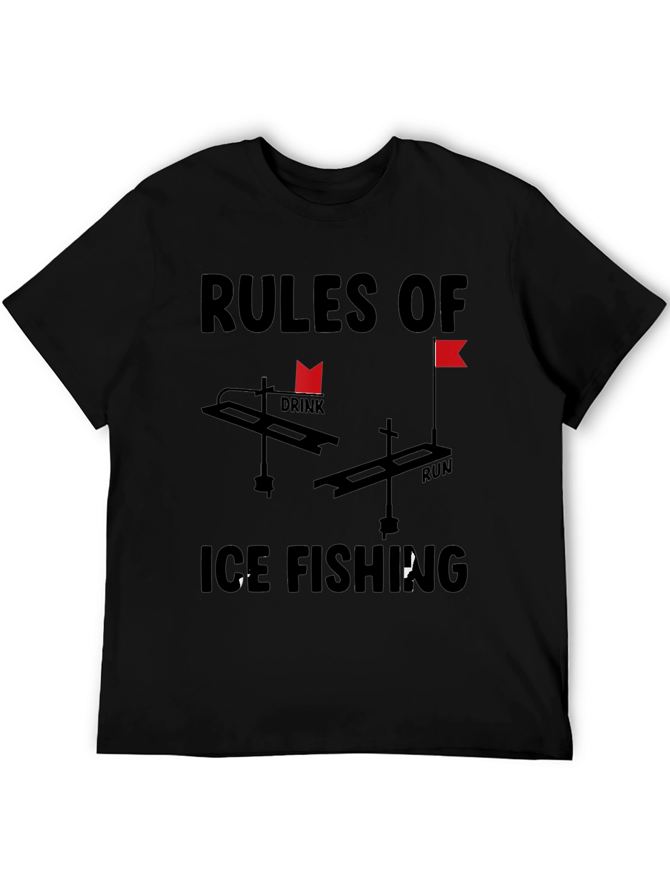 Rules of Ice Fishing Graphic Tee - 5