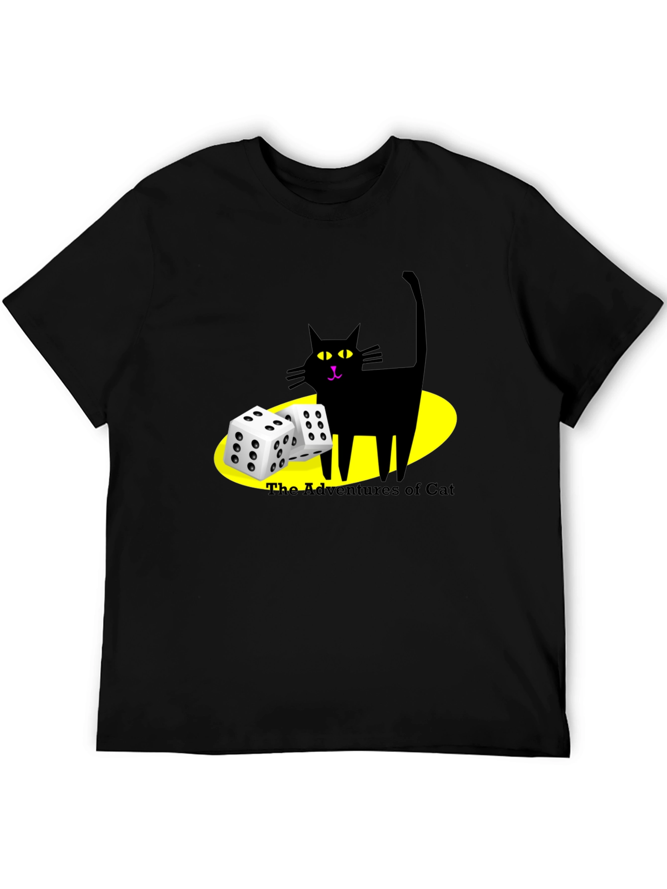 Adventures of Cat Black T-Shirt - 5
