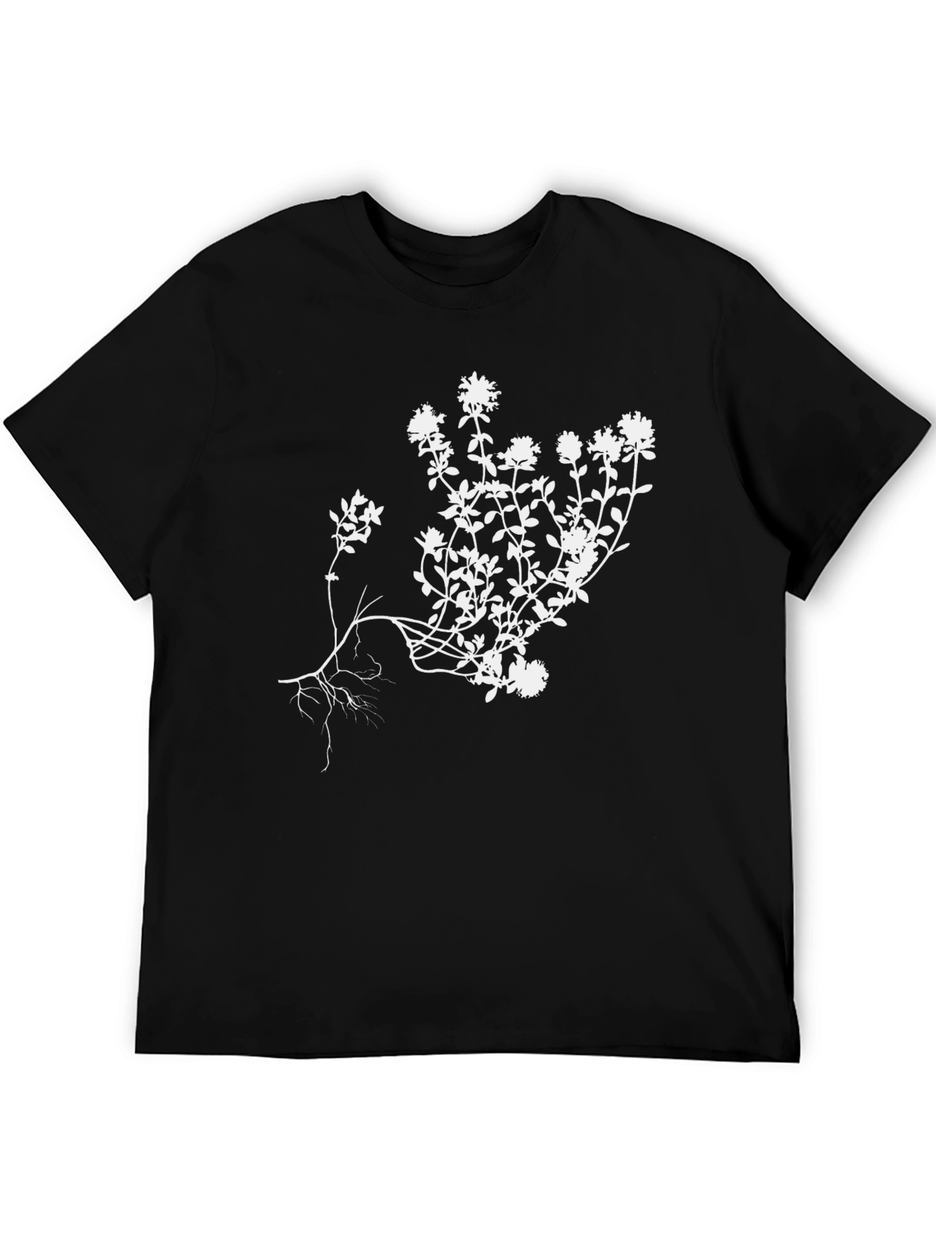 Black Black Thyme Herb T-Shirt view 5
