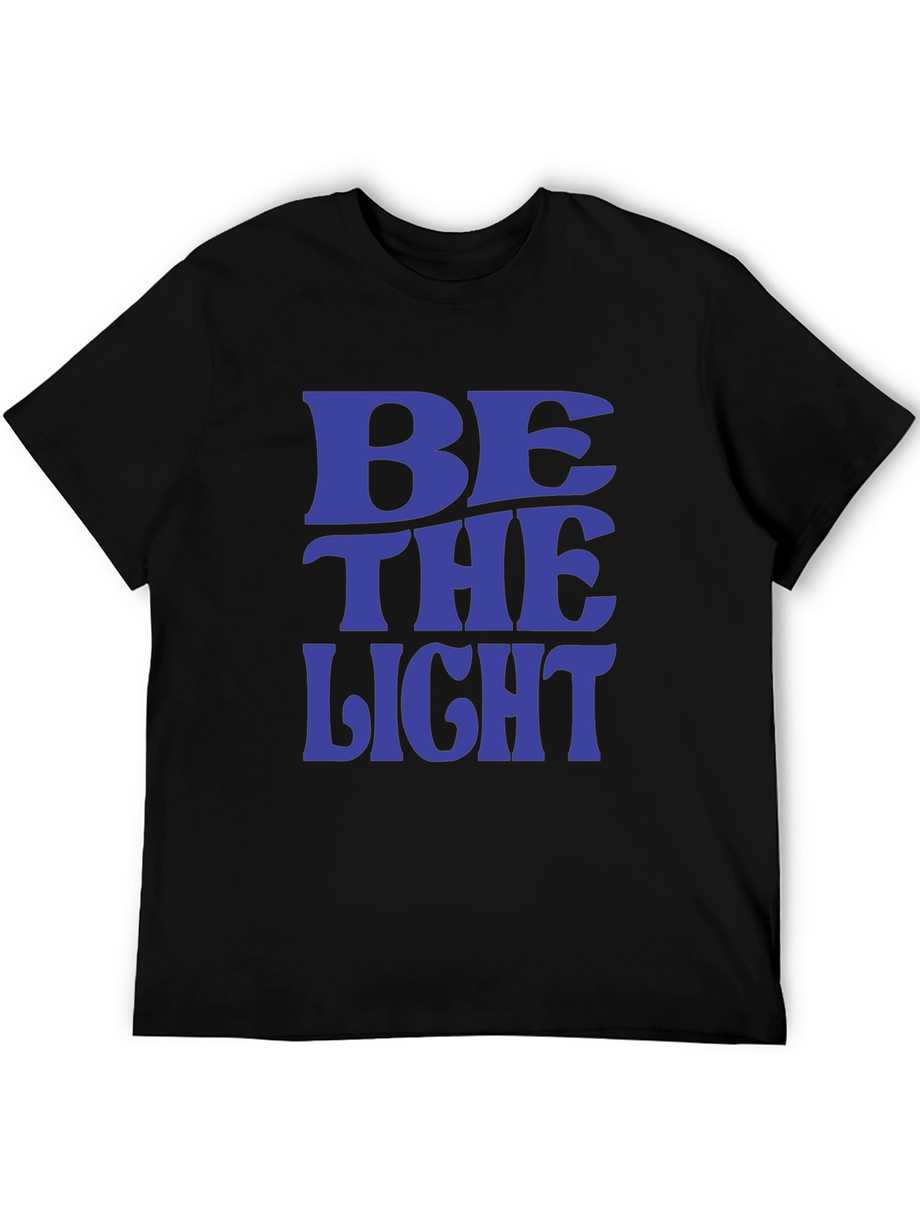 Black Be The Light T-Shirt - Positive Message Tee view 5