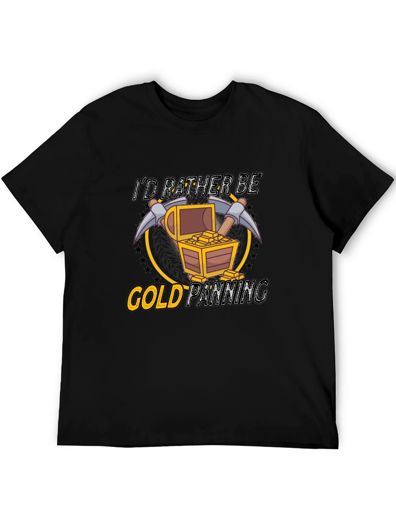 Black Gold Panning Graphic Tee view 5