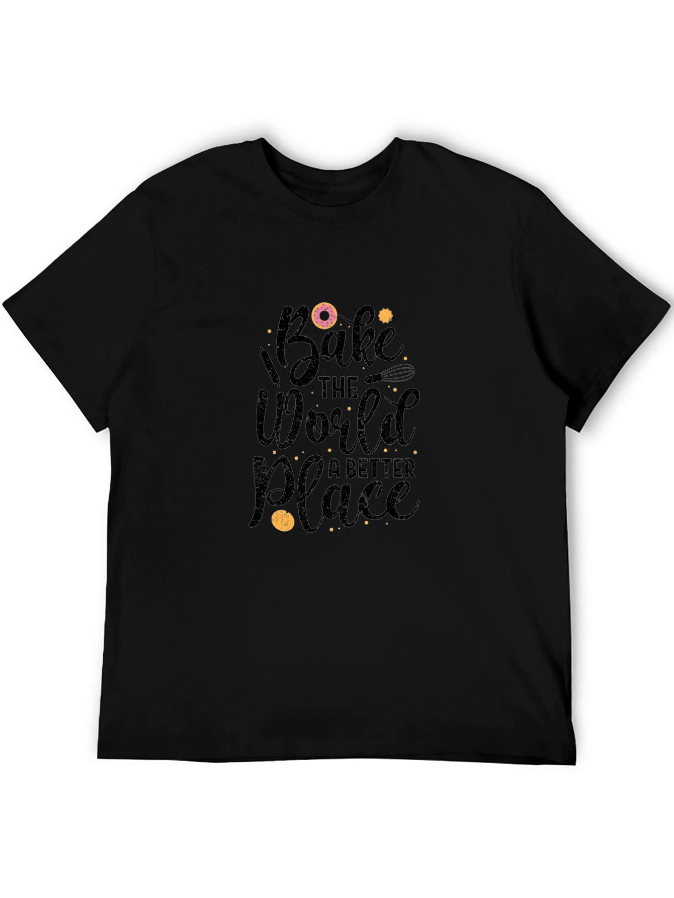Black Bake the World Better Black T-Shirt view 5