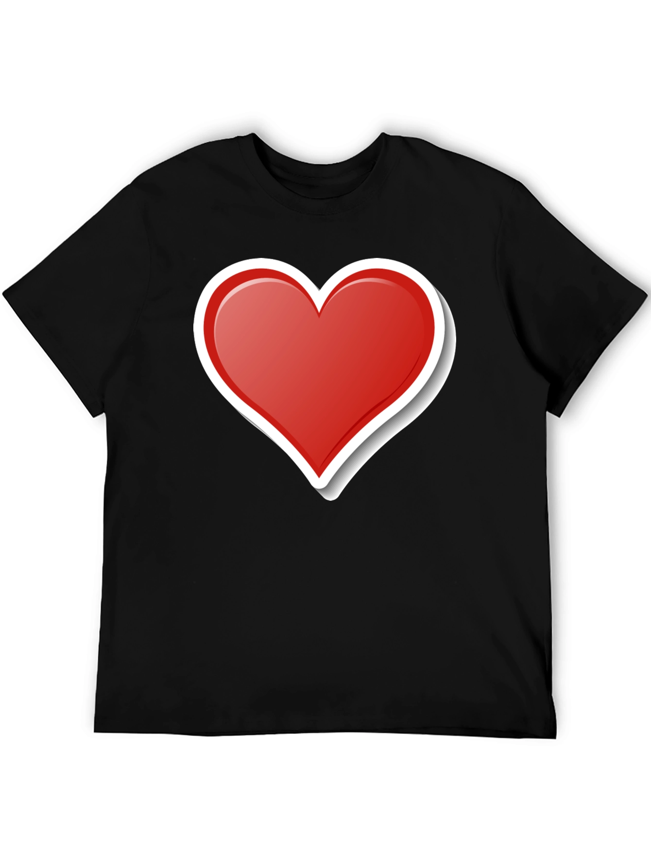 Black Heart Graphic T-Shirt - Stylish Black Tee view 5