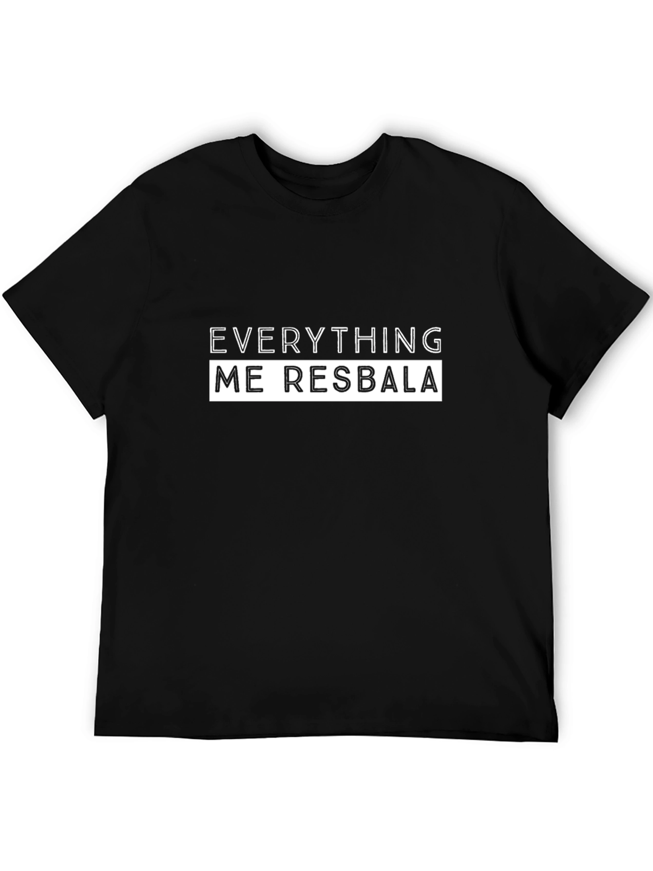 Black Everything Me Resbala Black T-Shirt view 5