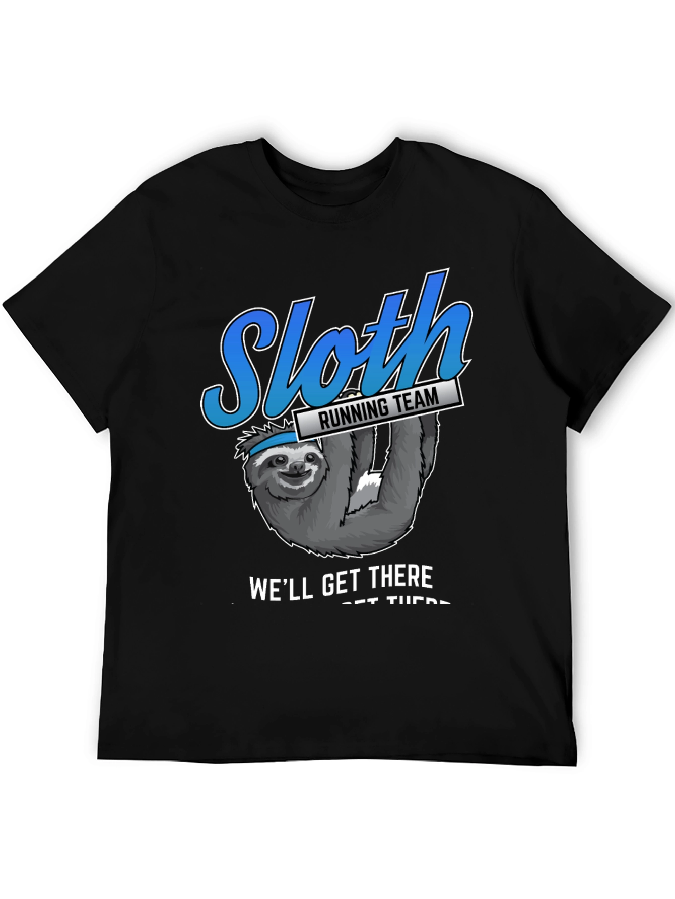 Black Sloth Running Team T-Shirt view 5