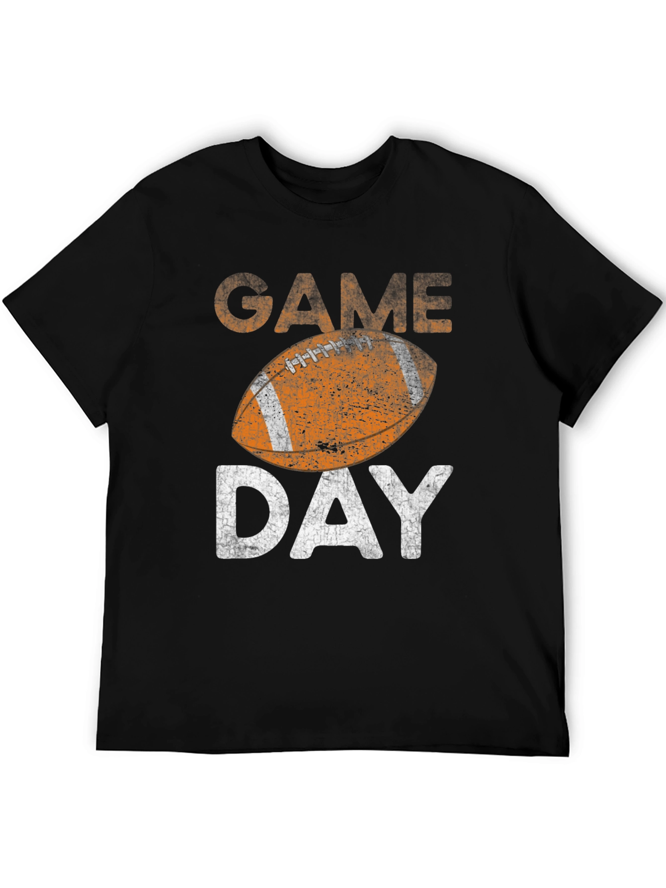 Black Game Day Football Graphic Tee view 5