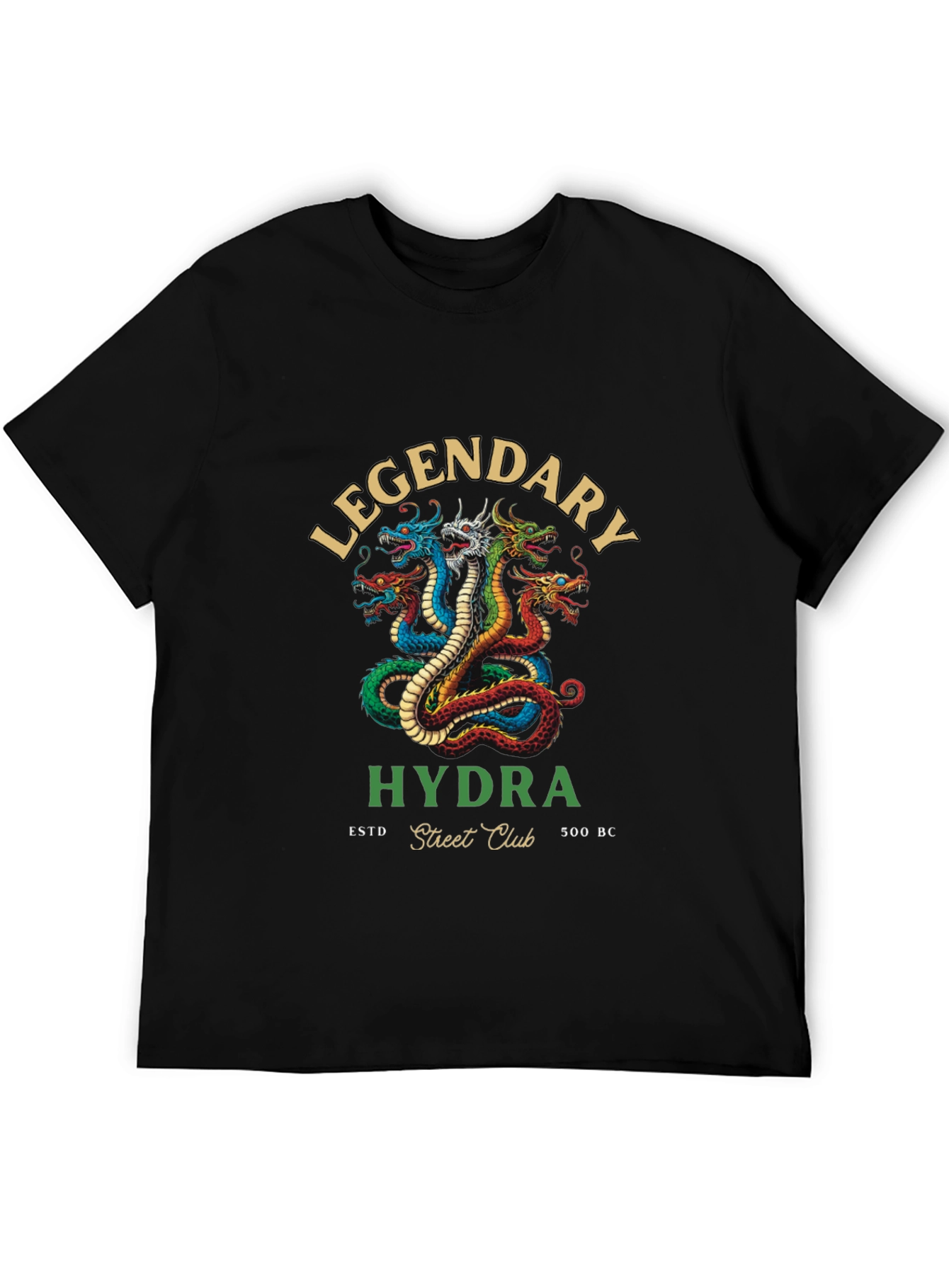 Black Legendary Hydra Street Club T-Shirt view 5