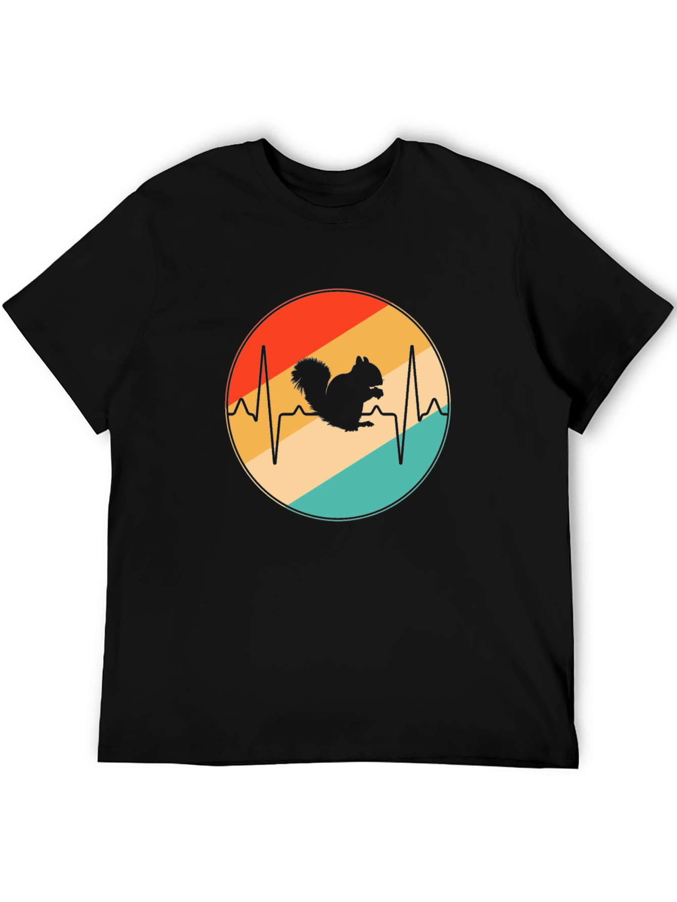 Black Squirrel Heartbeat T-Shirt view 5