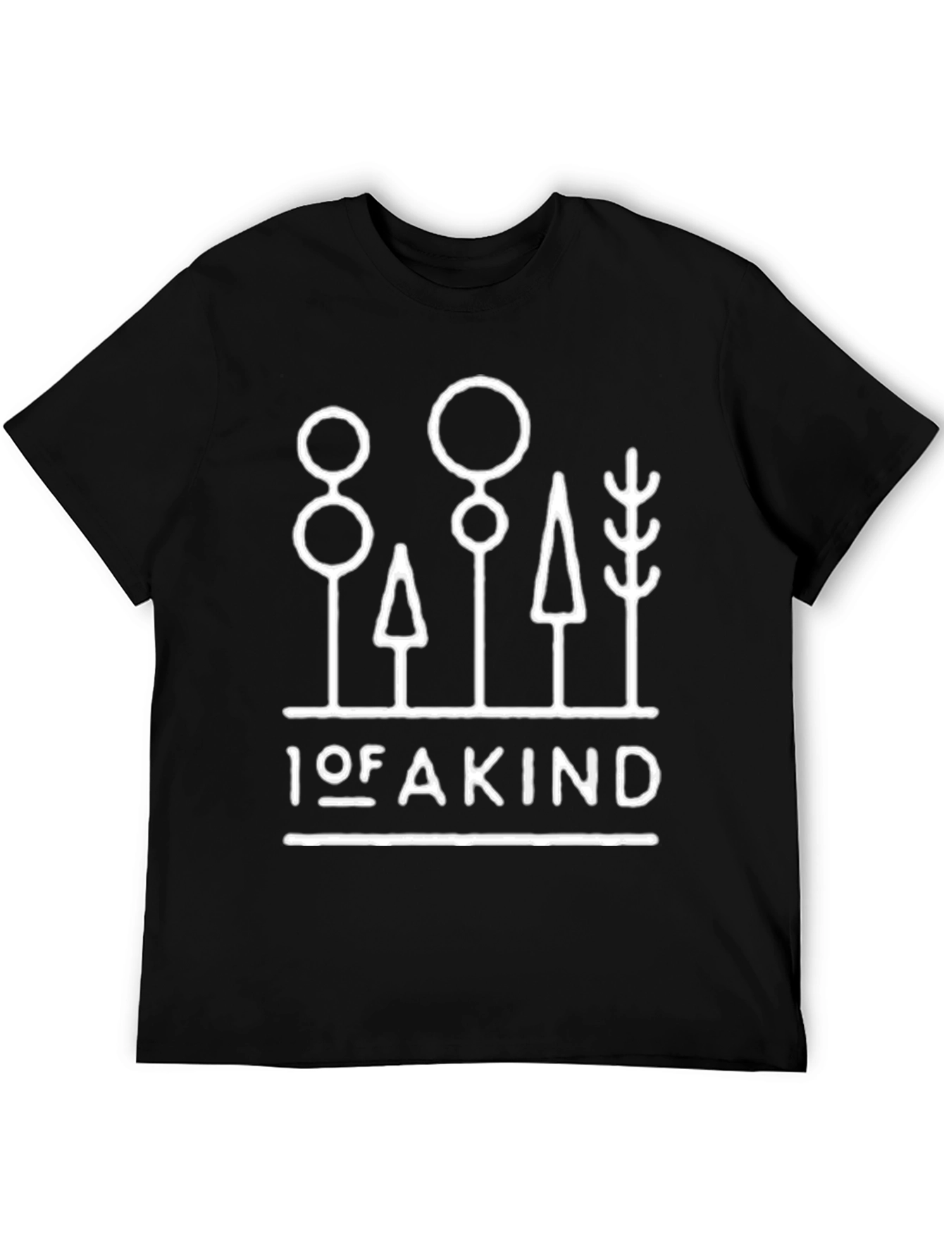 Black Unique "1 of A Kind" Graphic Black T-Shirt view 5