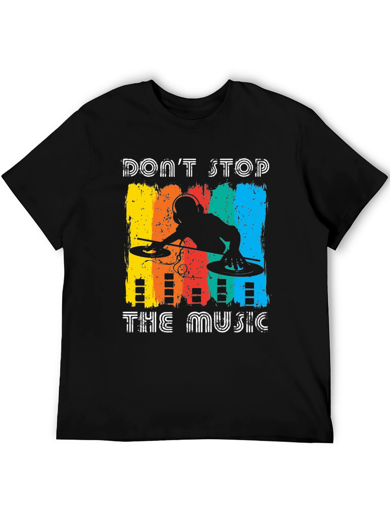 Black Don't Stop The Music Graphic Tee view 5