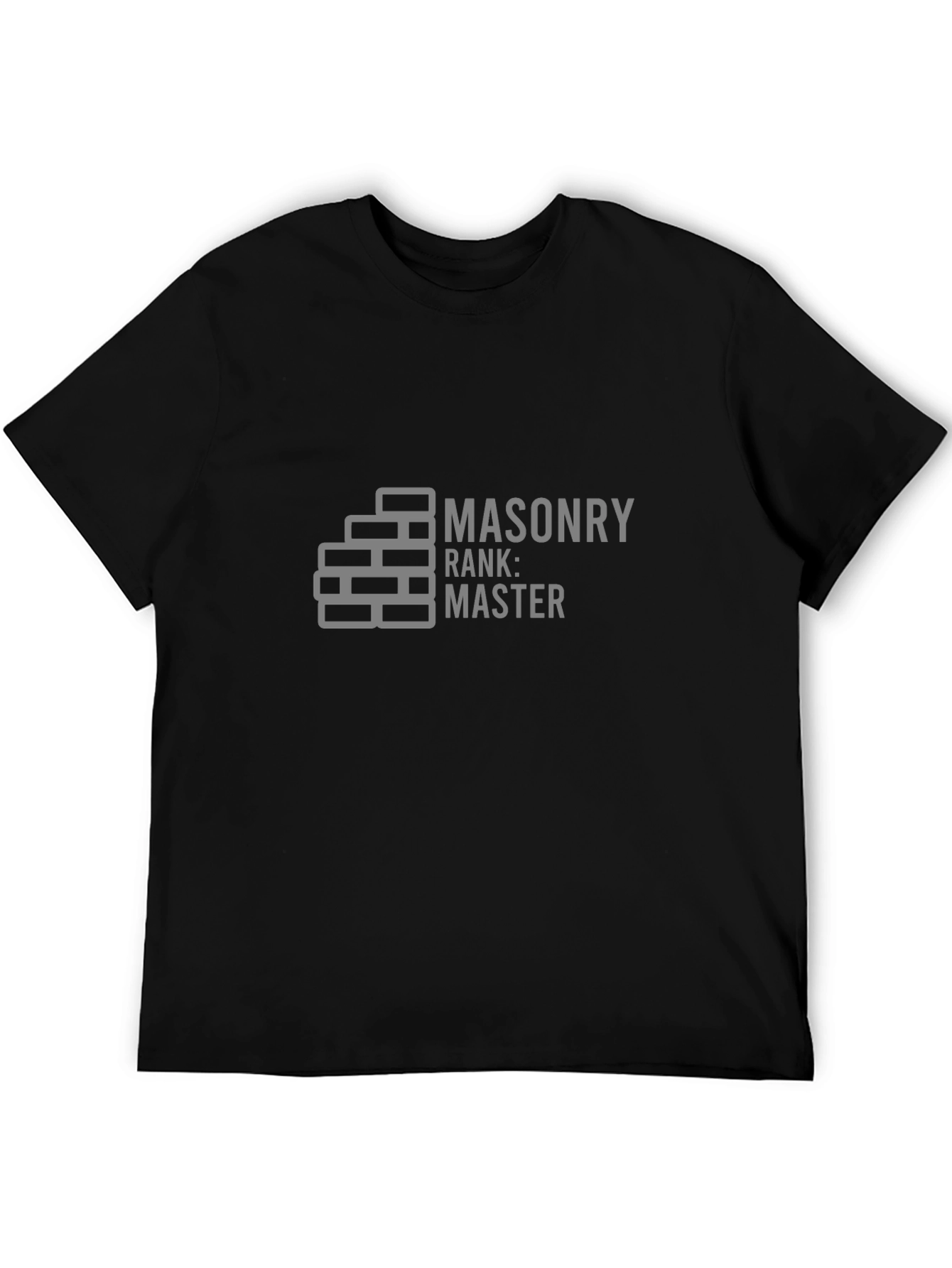 Black Masonry Master Rank Black T-Shirt view 5