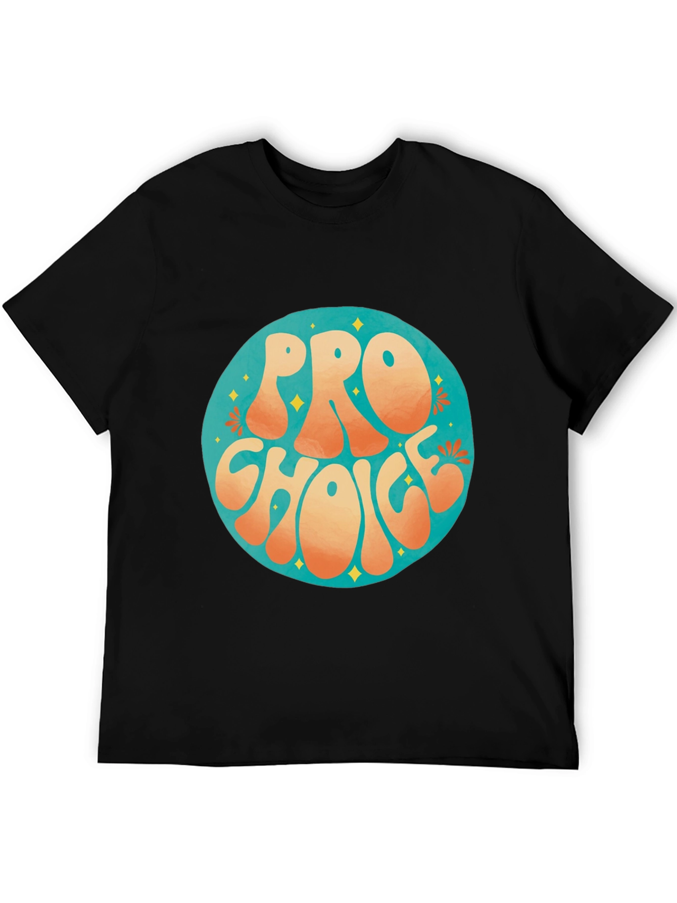 Pro Choice Retro Graphic Tee - Black Cotton T-Shirt - 5