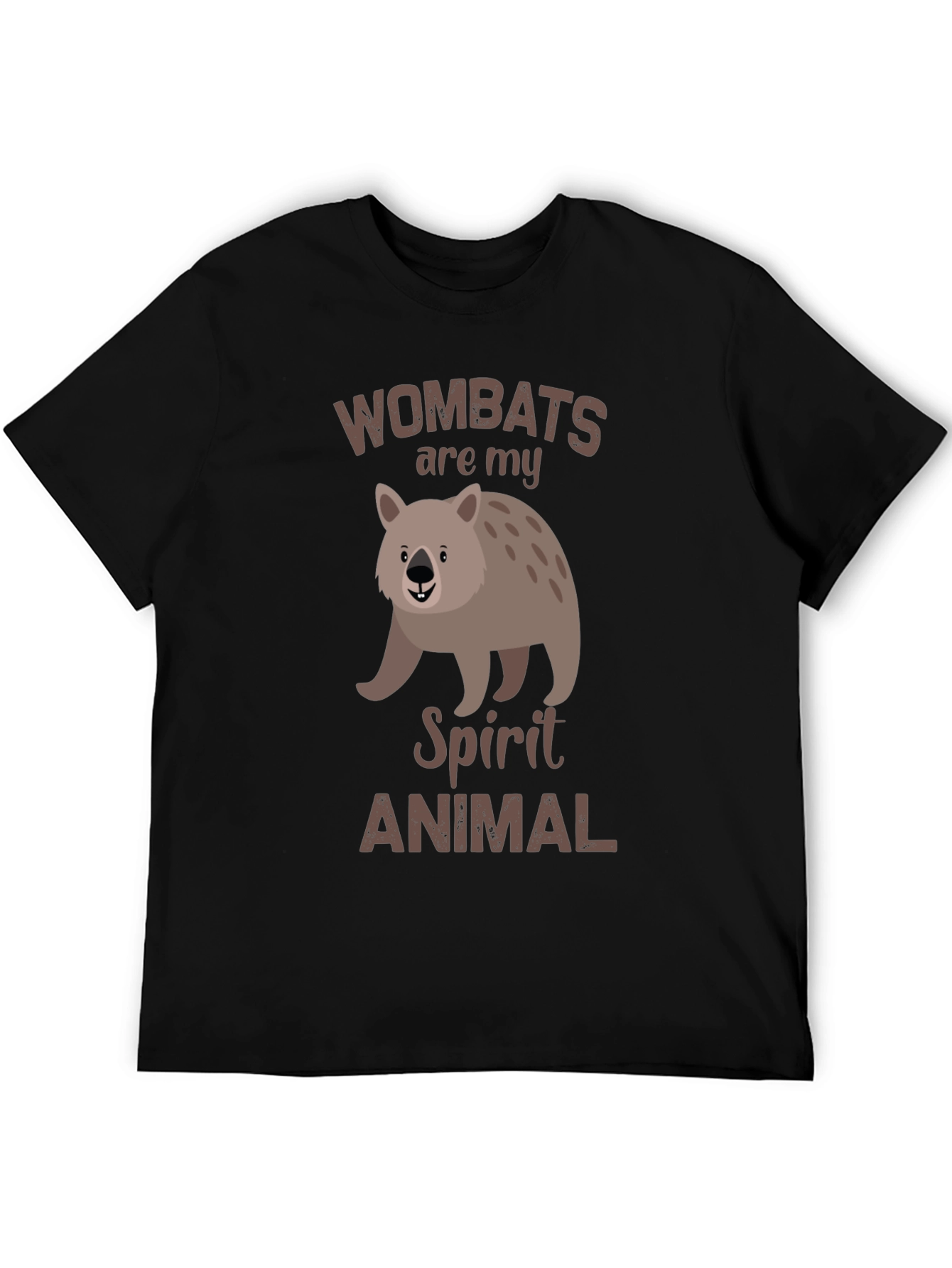 Black Wombats Are My Spirit Animal T-Shirt view 5