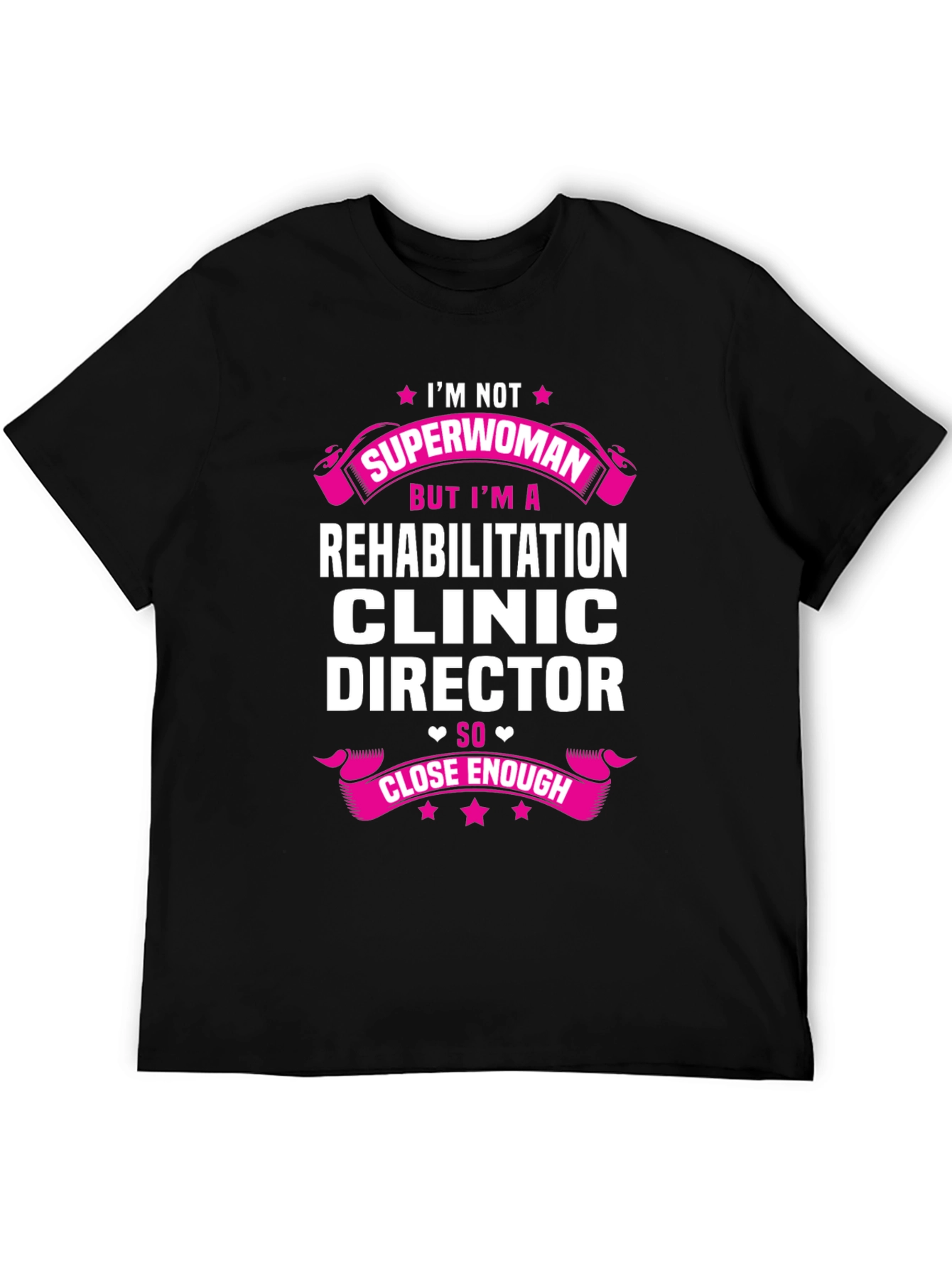 Black Rehabilitation Clinic Director Graphic Tee view 5
