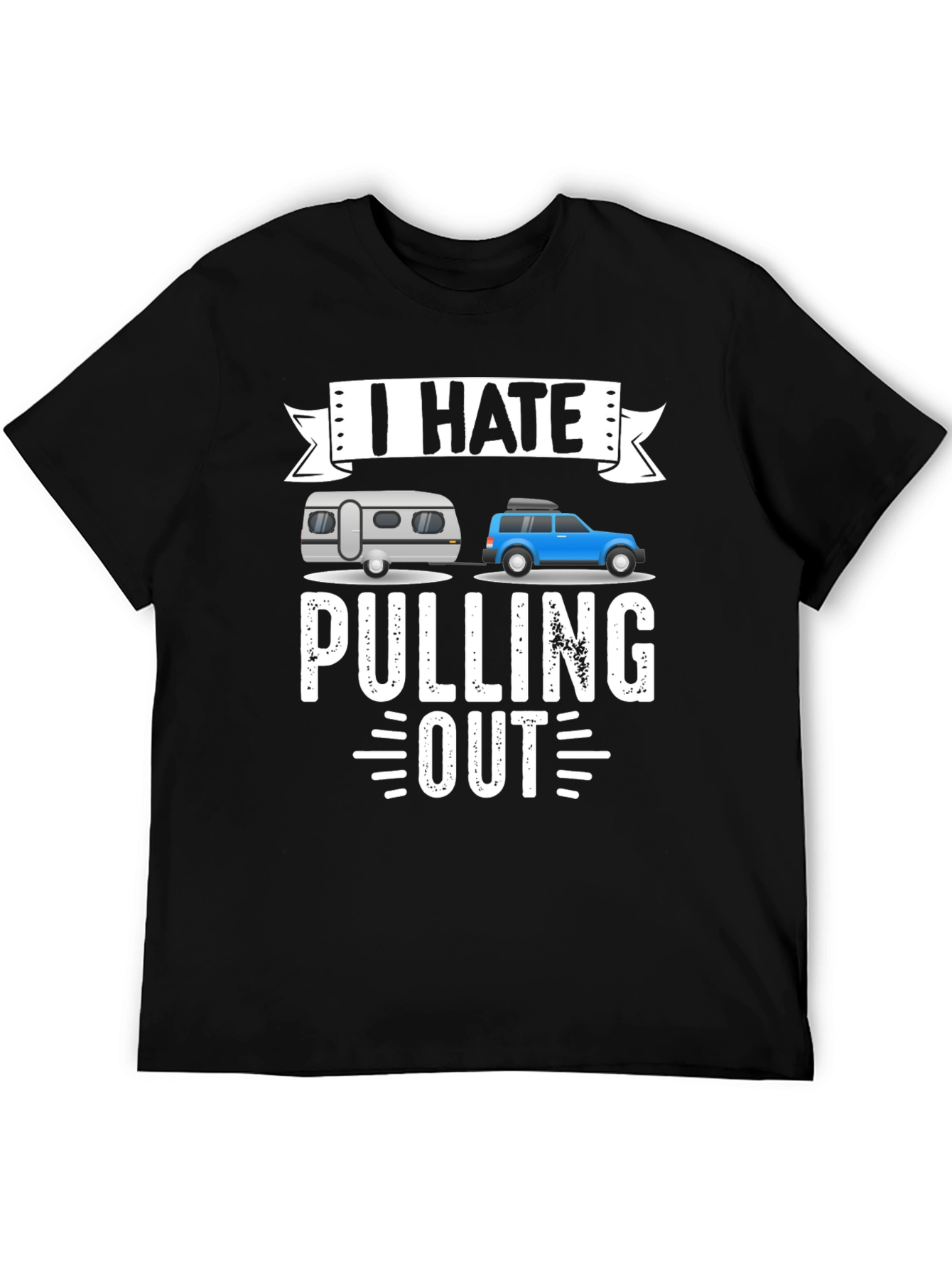 Black I Hate Pulling Out T-Shirt view 5