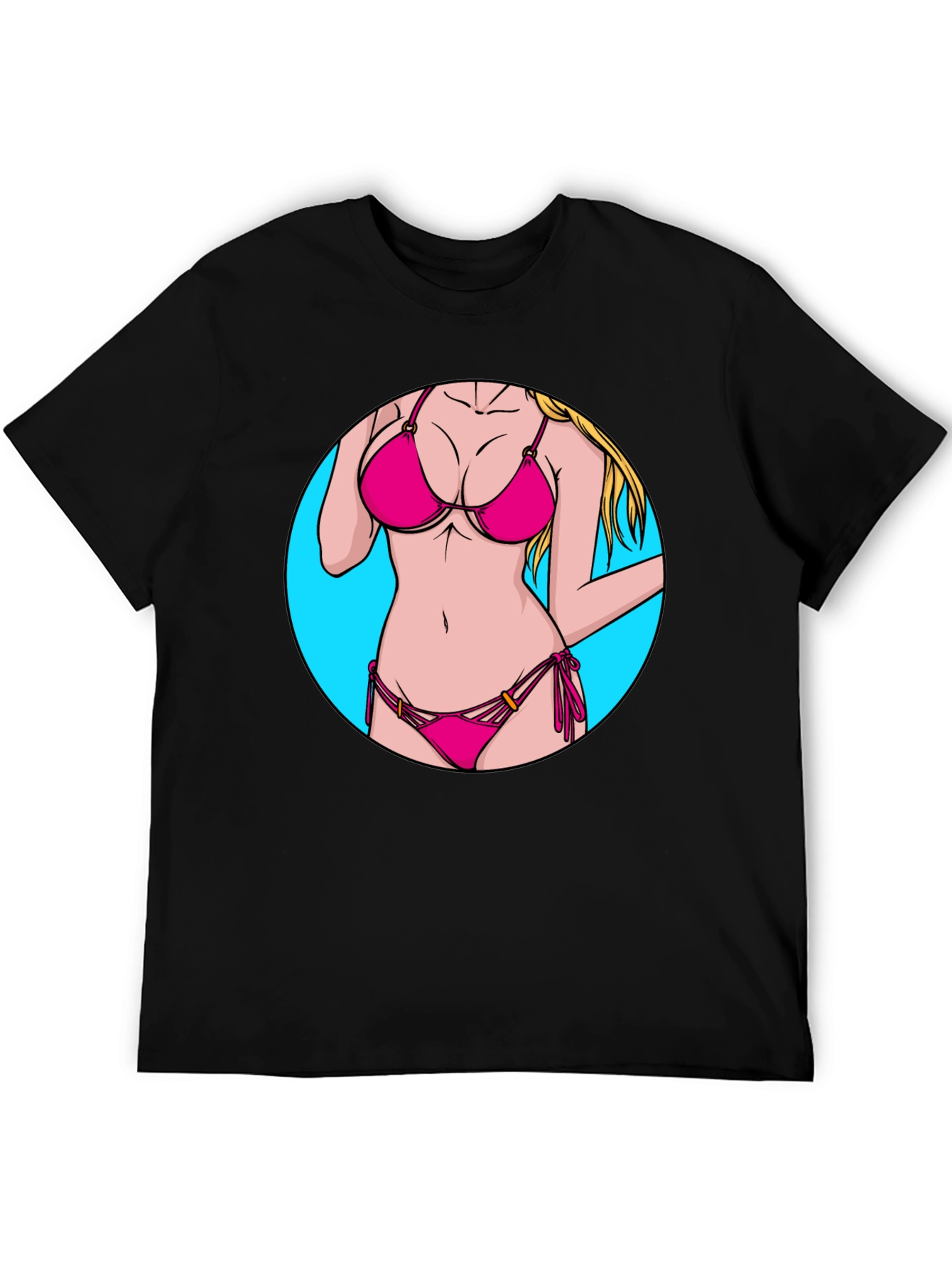 Black Bikini Graphic Tee - Summer Ready Style! view 5