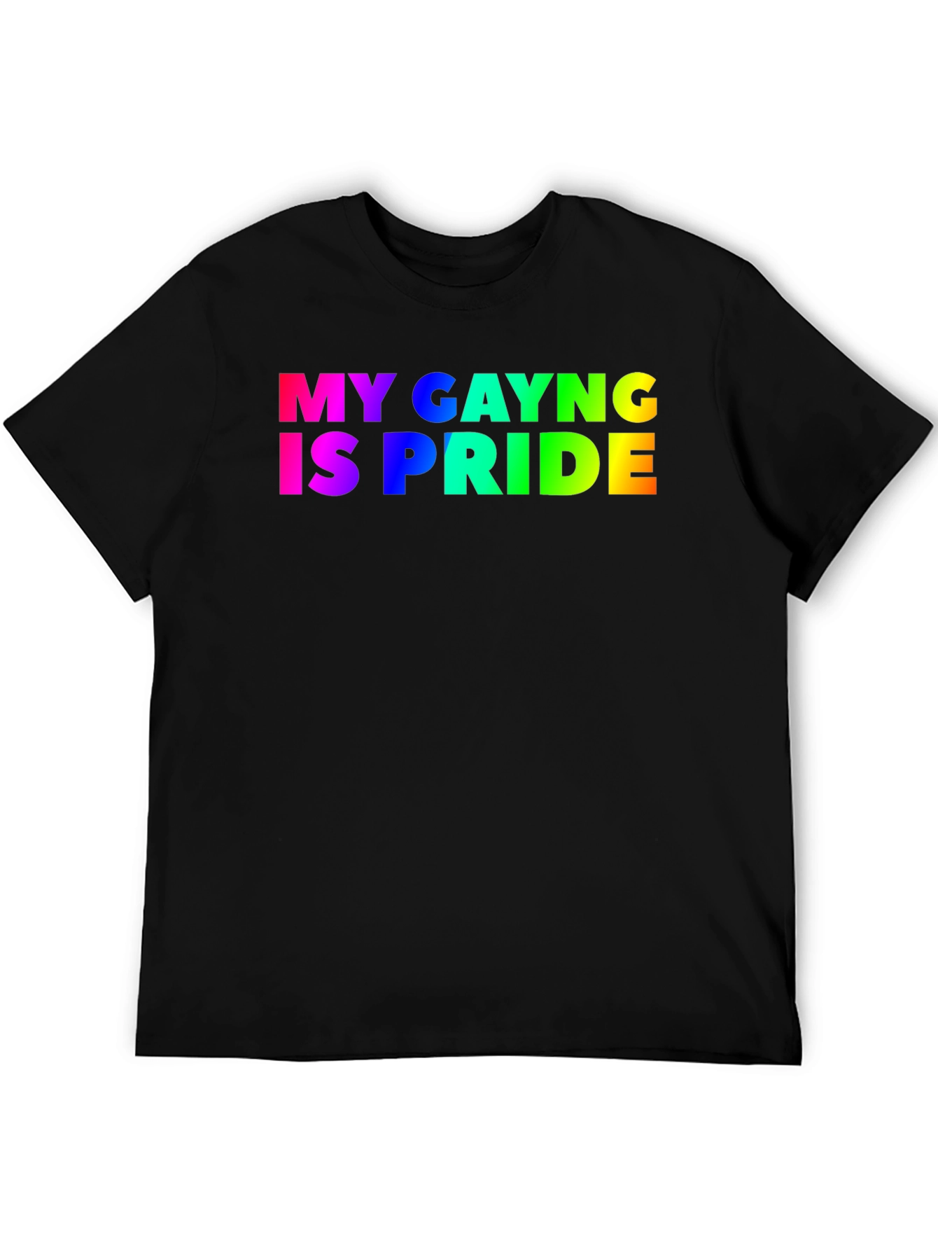 Black My Gayng Is Pride T-Shirt - Black LGBT Tee view 5