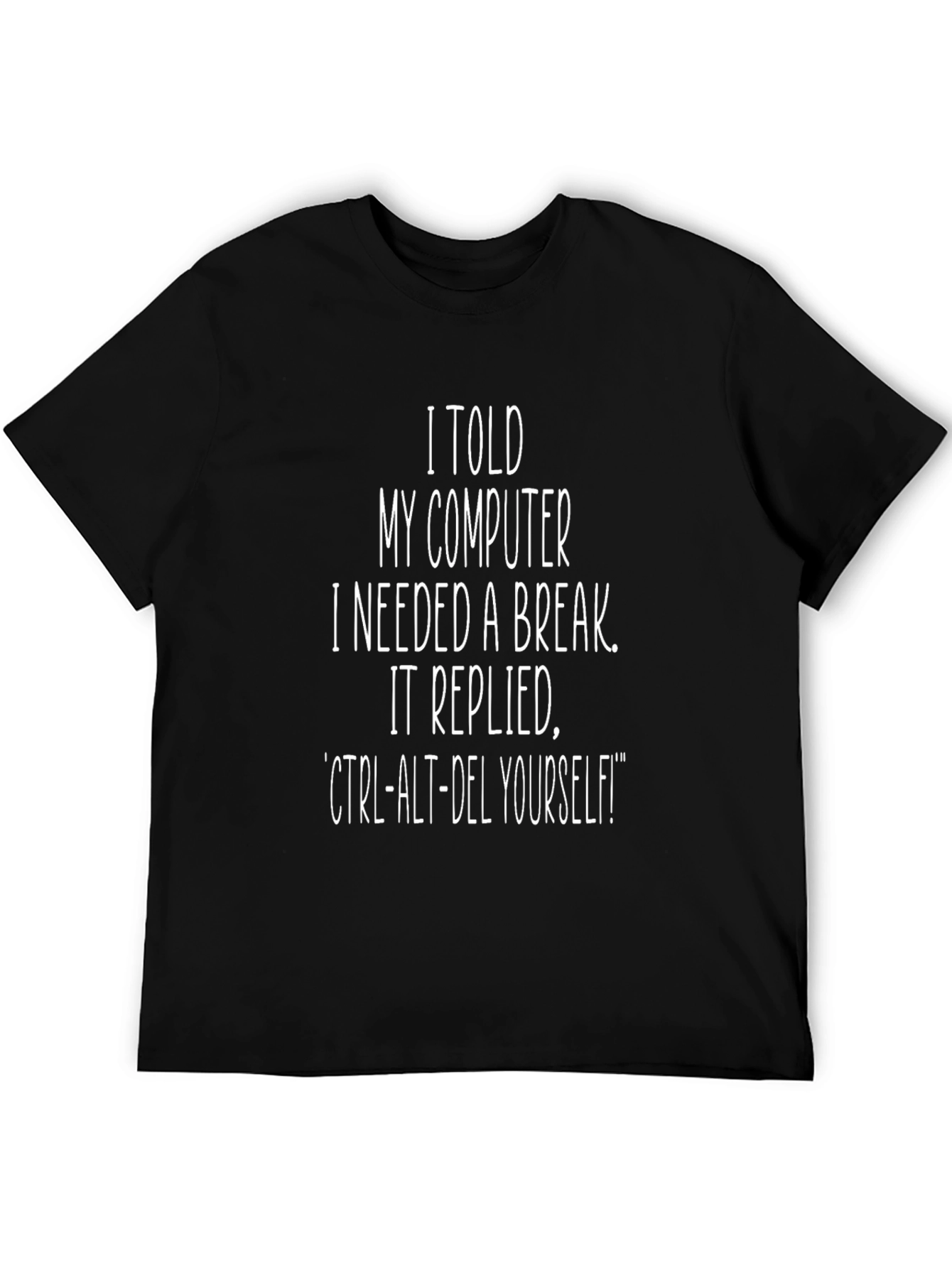 Black Funny Computer T-Shirt - IT Humor, Geek Gift view 5