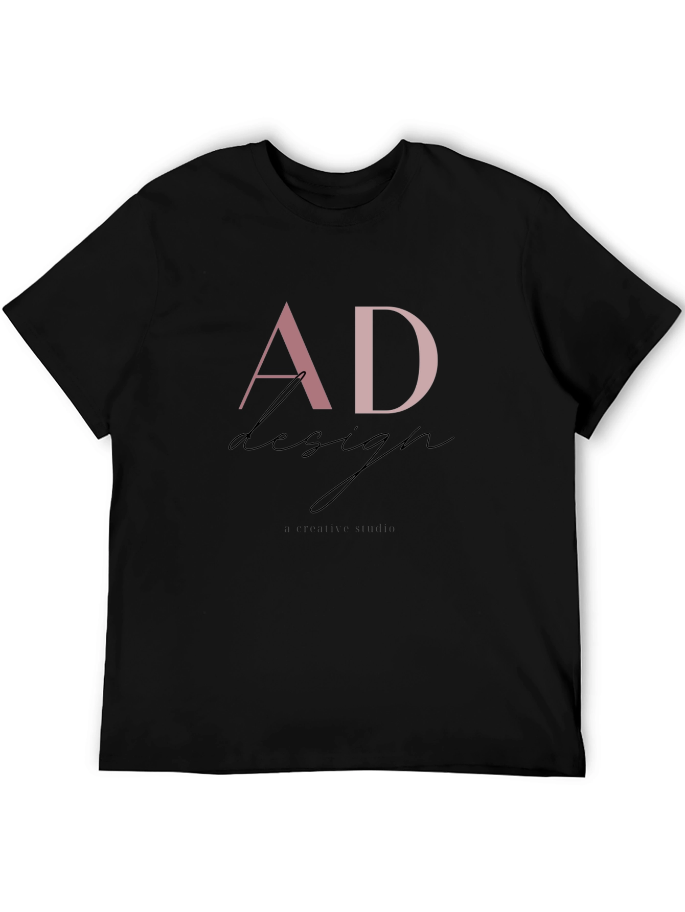 Black AD Design Studio Black Graphic T-Shirt view 5