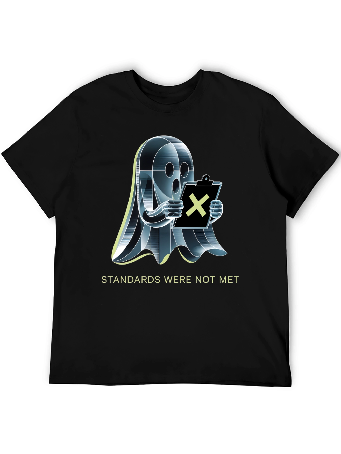 Black Standards Not Met Ghost T-Shirt view 5