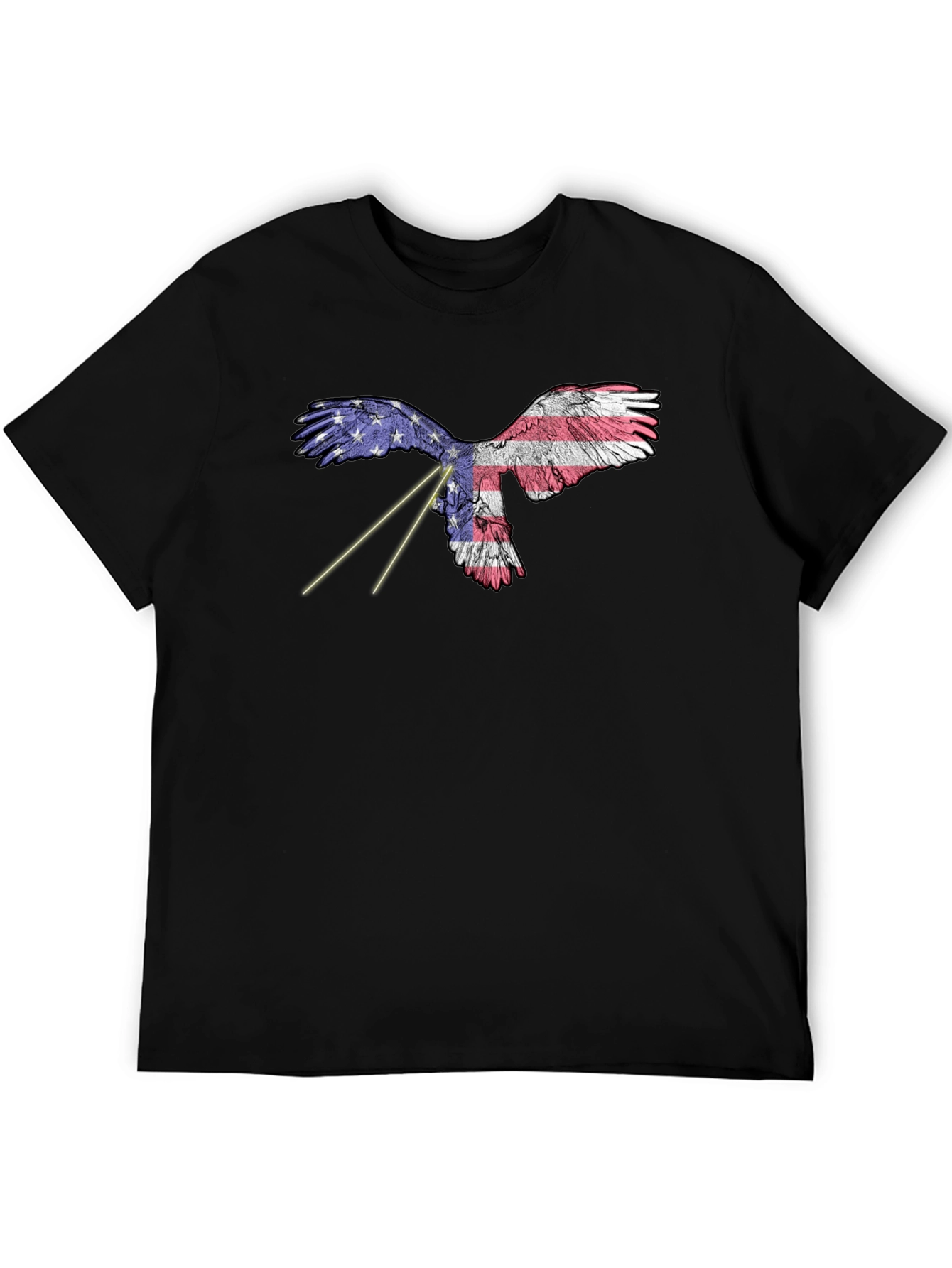 Black American Eagle Graphic Tee - Patriotic Style view 5