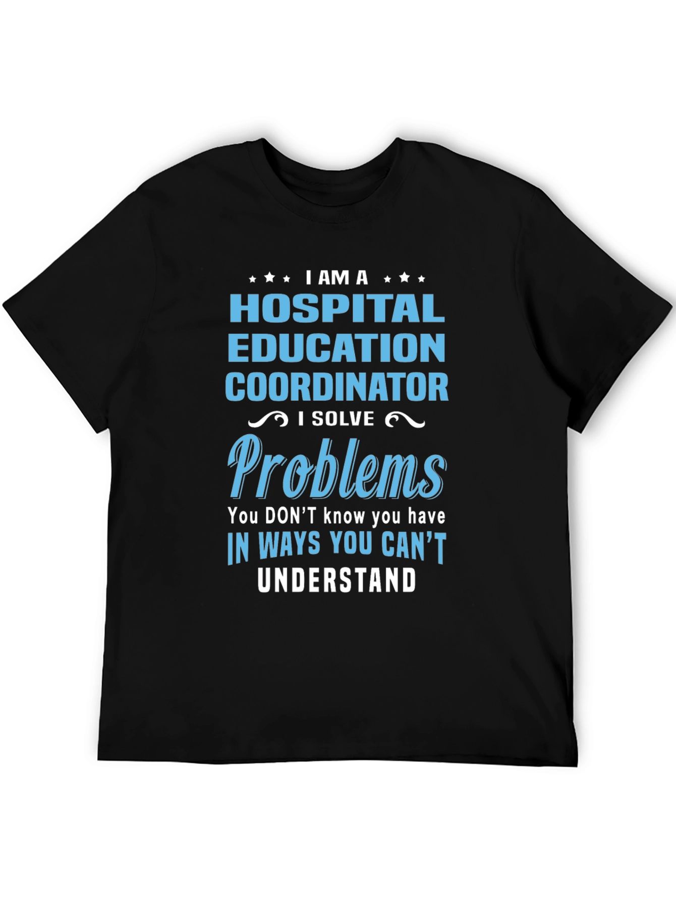 Black Hospital Education Coordinator T-Shirt view 5