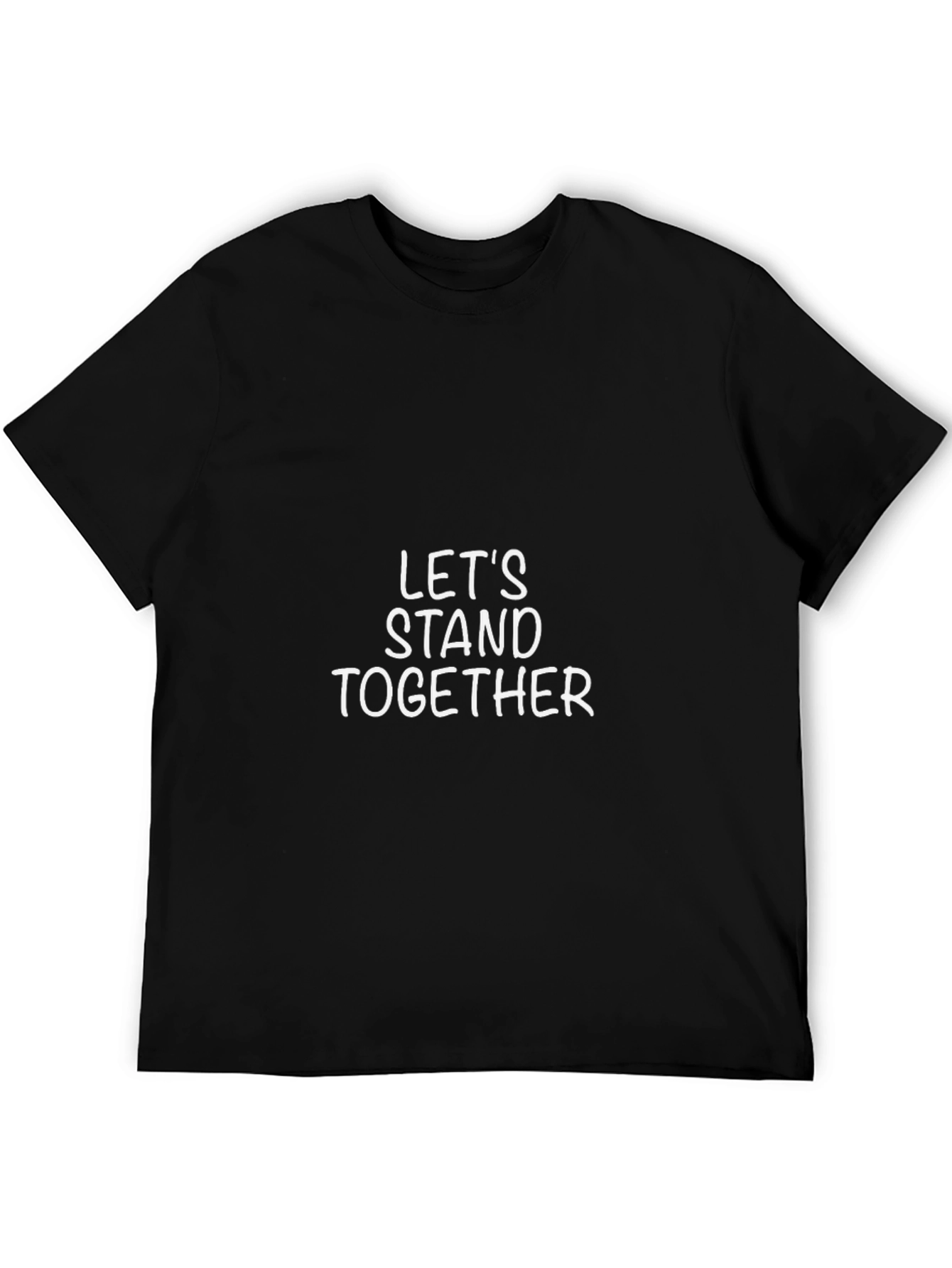 Black Let's Stand Together Graphic Tee view 5