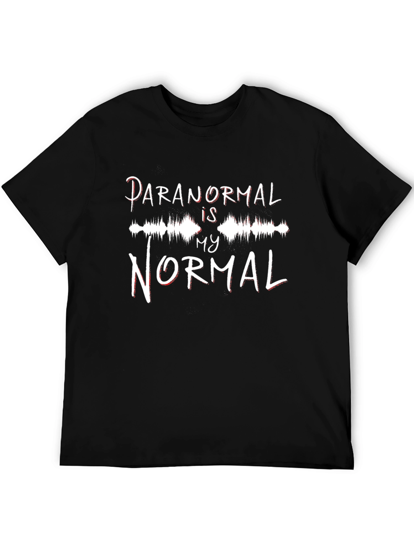 Black Paranormal Is My Normal Graphic Tee - Black view 5