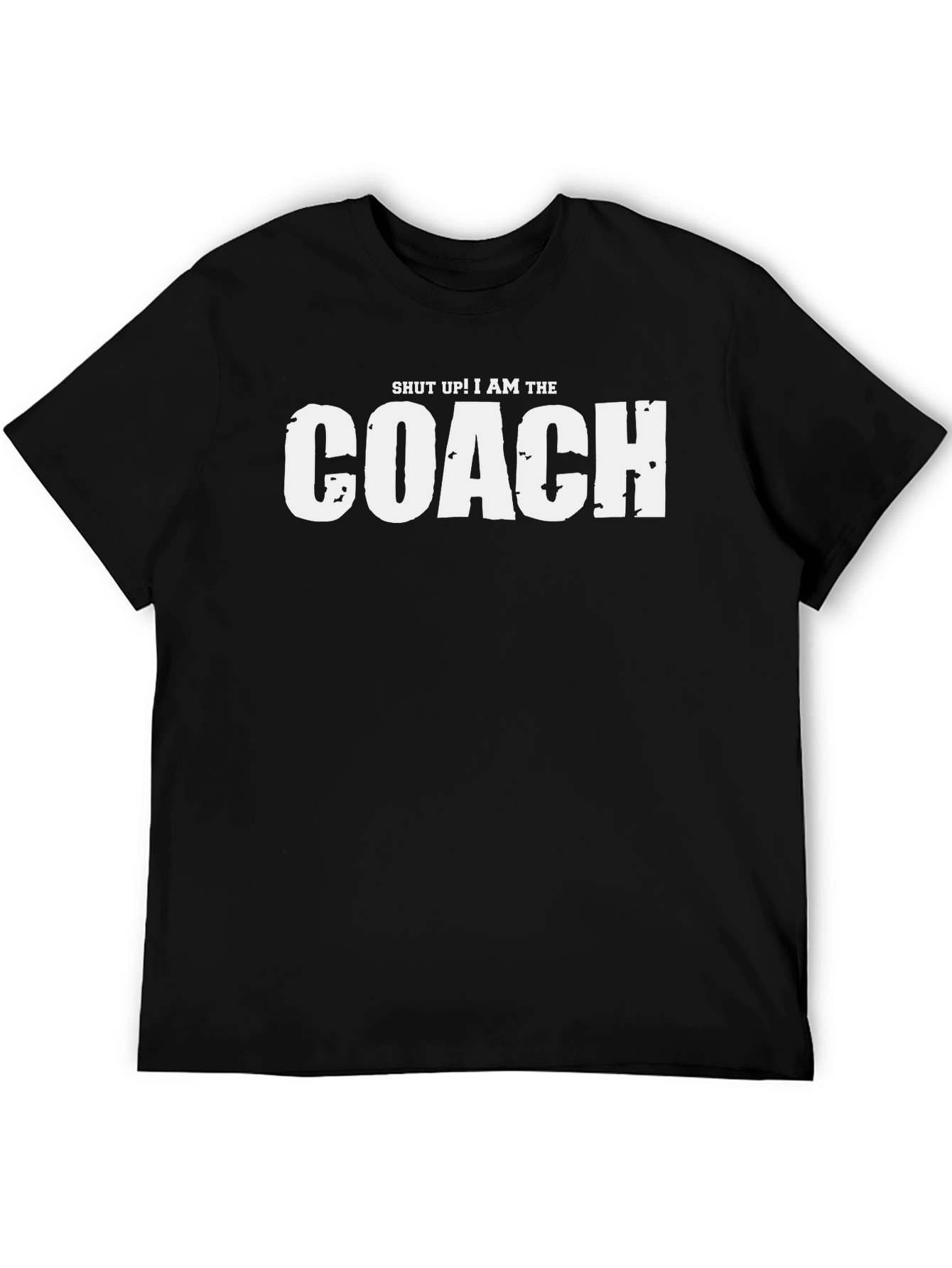 Black Shut Up! I Am The Coach Graphic T-Shirt view 5