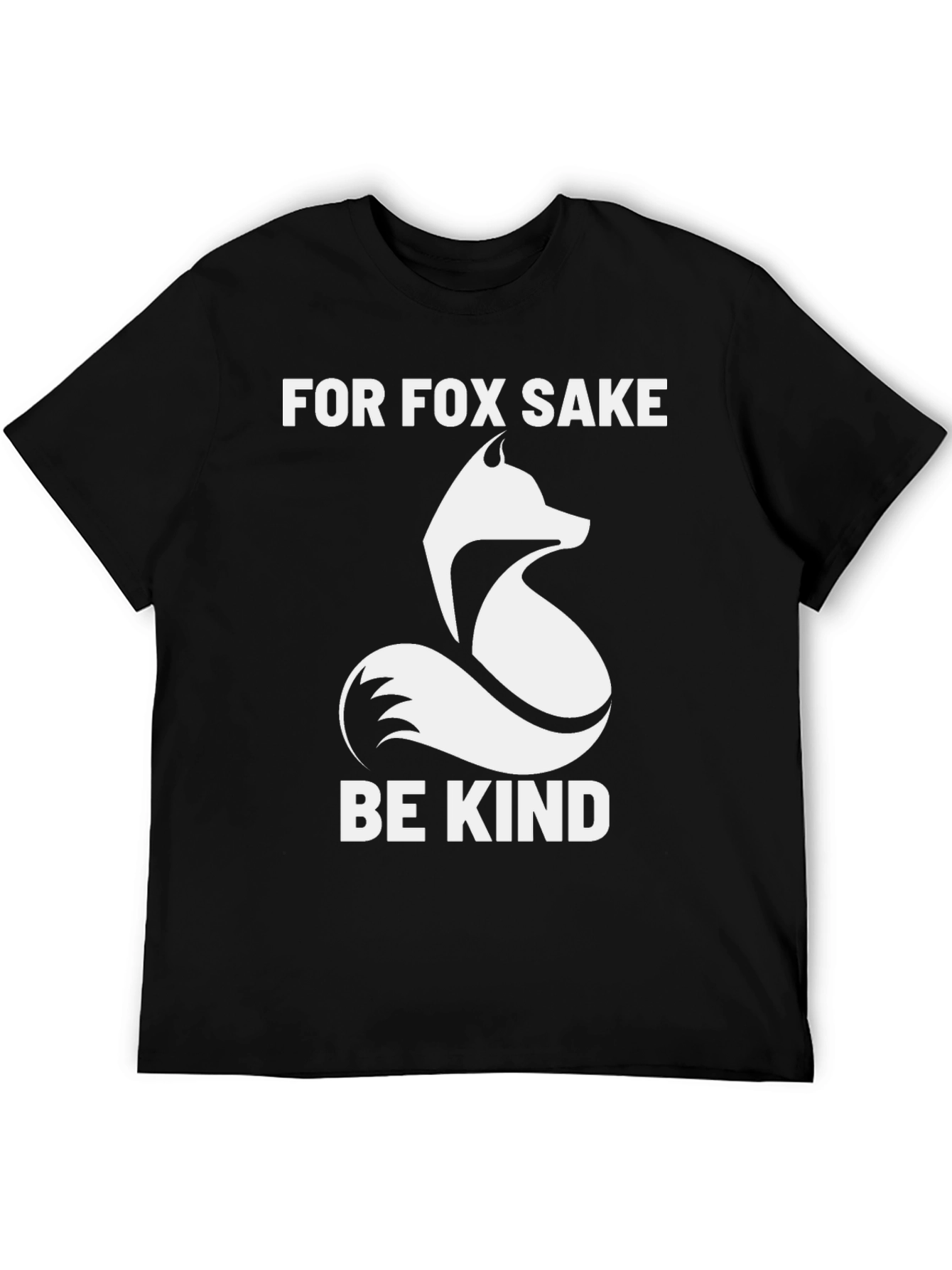 Black For Fox Sake Be Kind Graphic Tee view 5