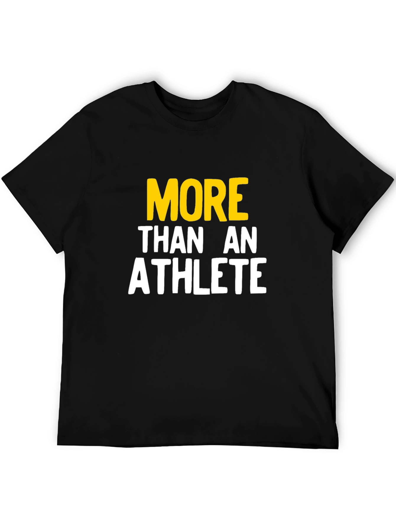 Black More Than An Athlete Graphic Tee view 5