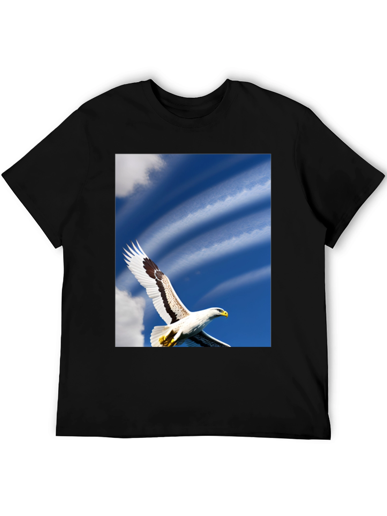 Black Eagle Sky Graphic Tee - Soaring Freedom view 5