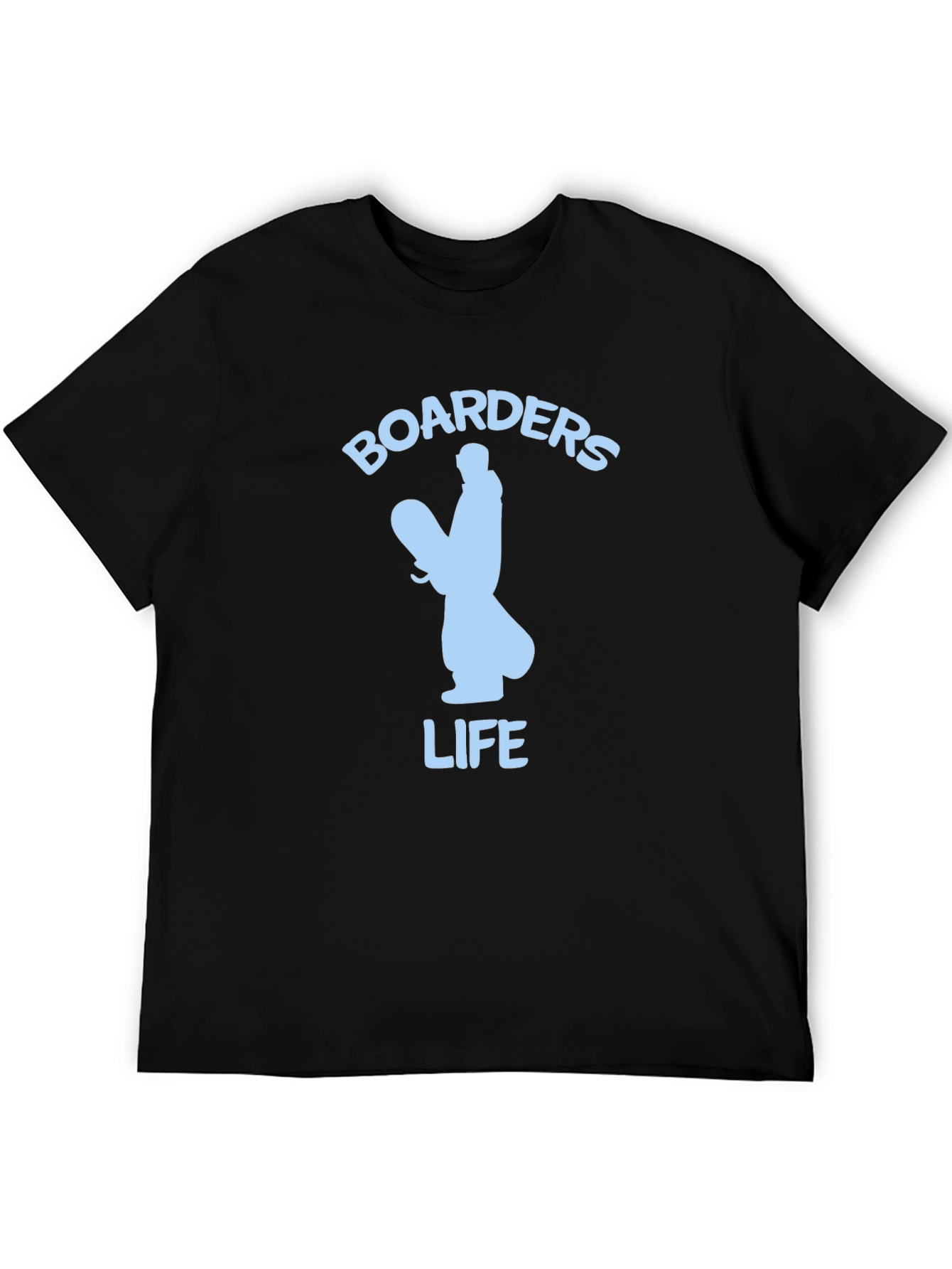 Black Boarders Life Graphic Tee - Snowboarder Apparel view 5