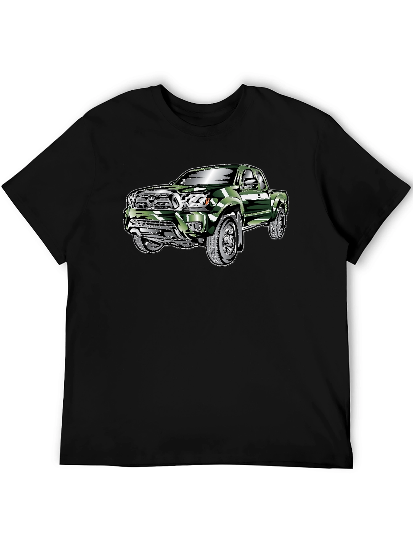 Black Truck Graphic Tee - Black Cotton Blend view 5