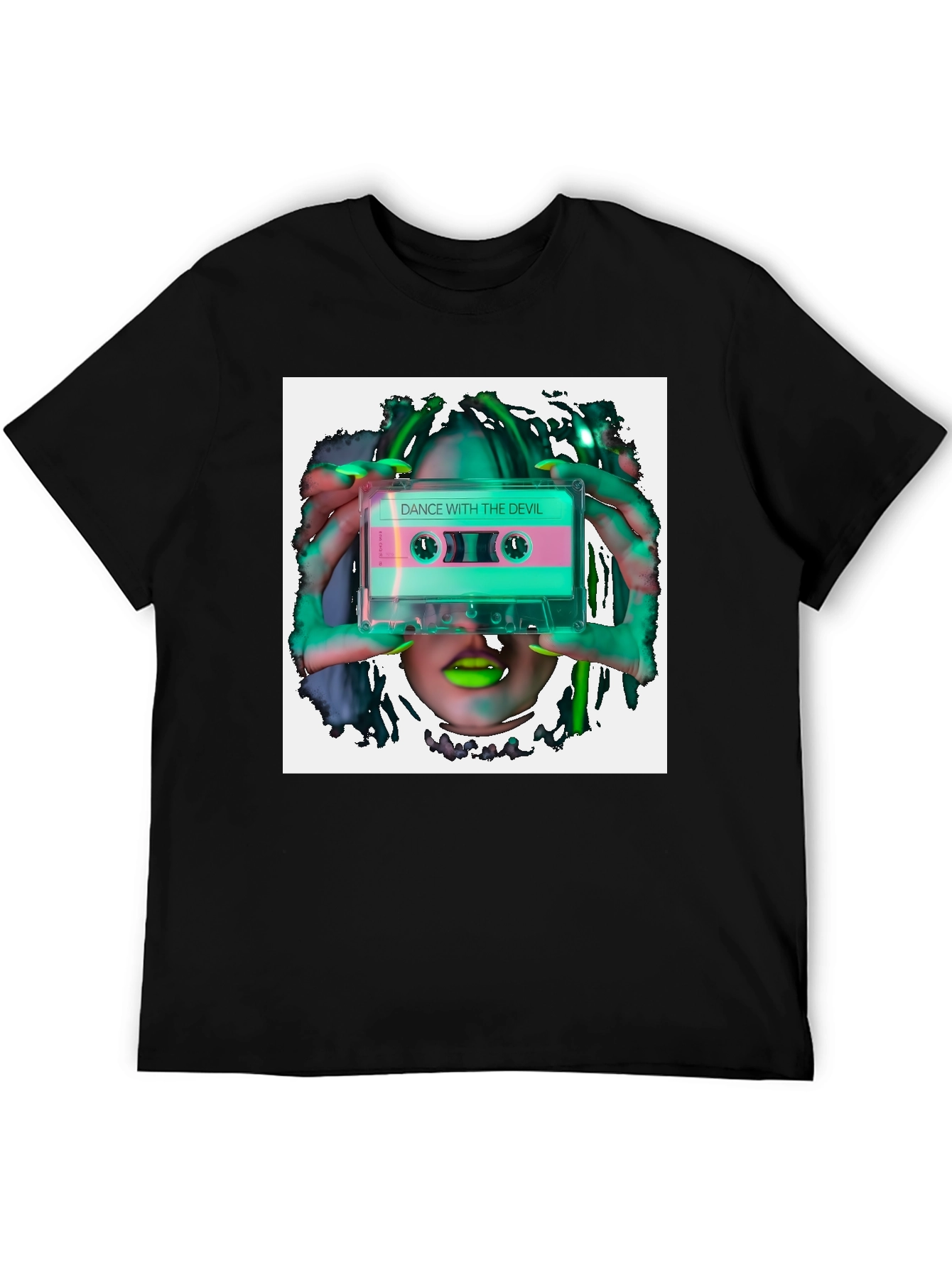 Black Dance With The Devil Cassette Graphic Tee view 5