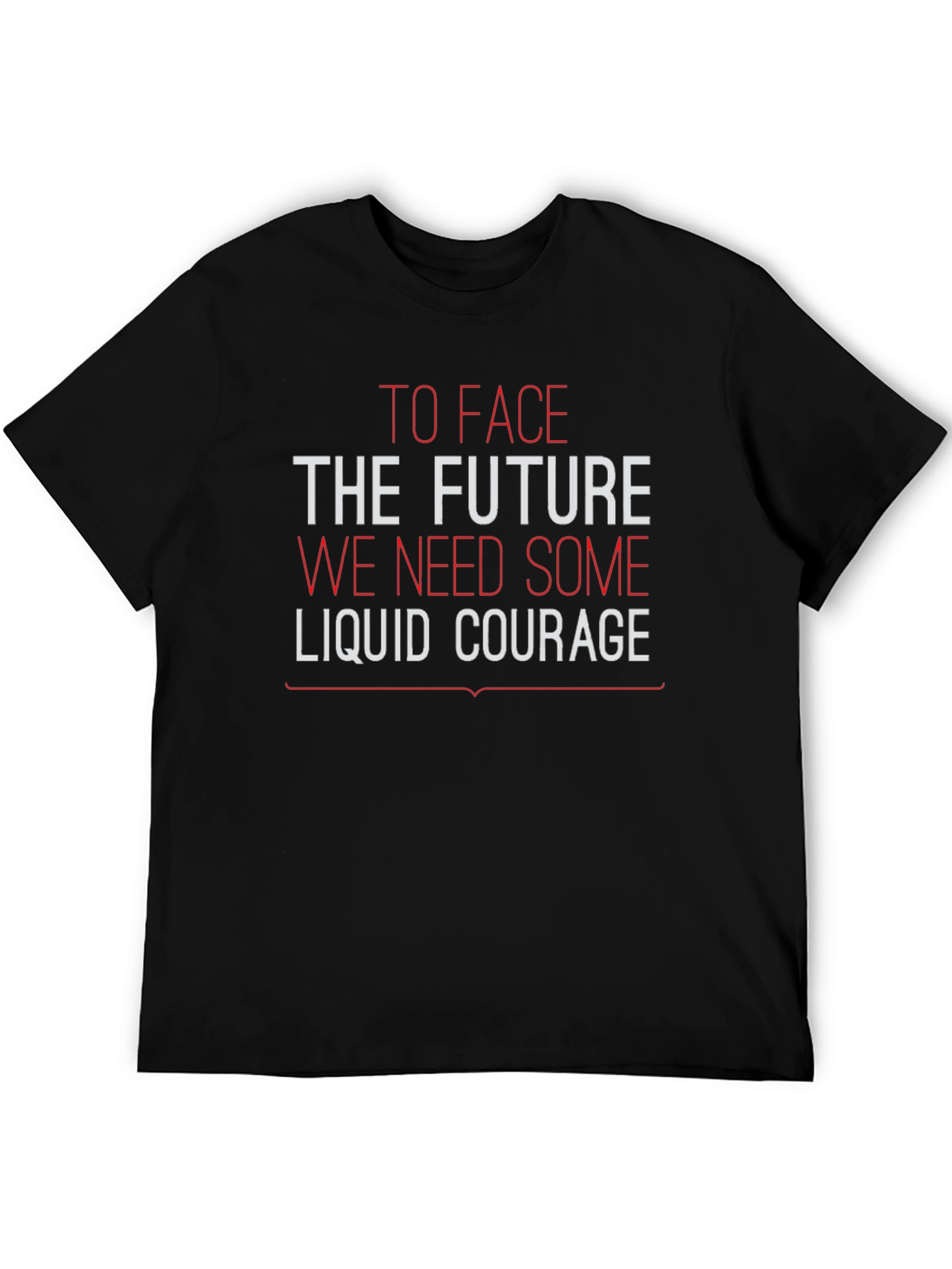 Black Liquid Courage Graphic T-Shirt view 5