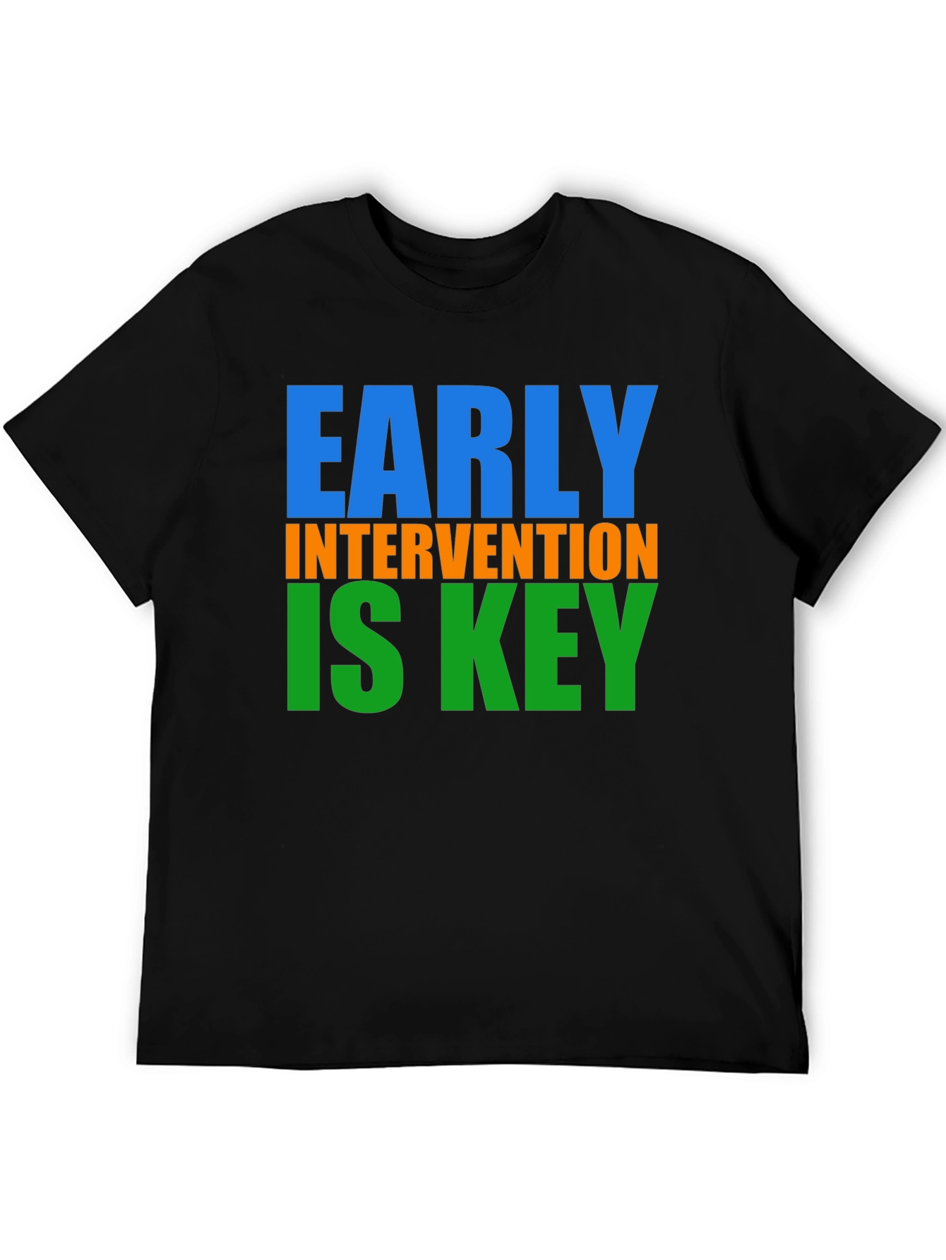Black Early Intervention is Key T-Shirt view 5