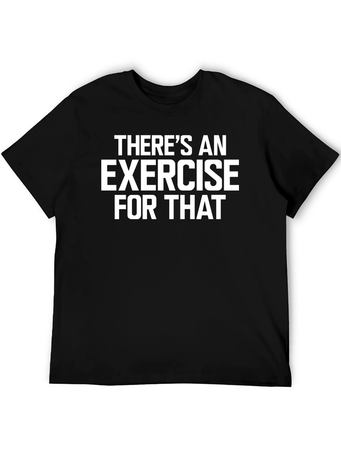 Black Exercise Humor T-Shirt view 5