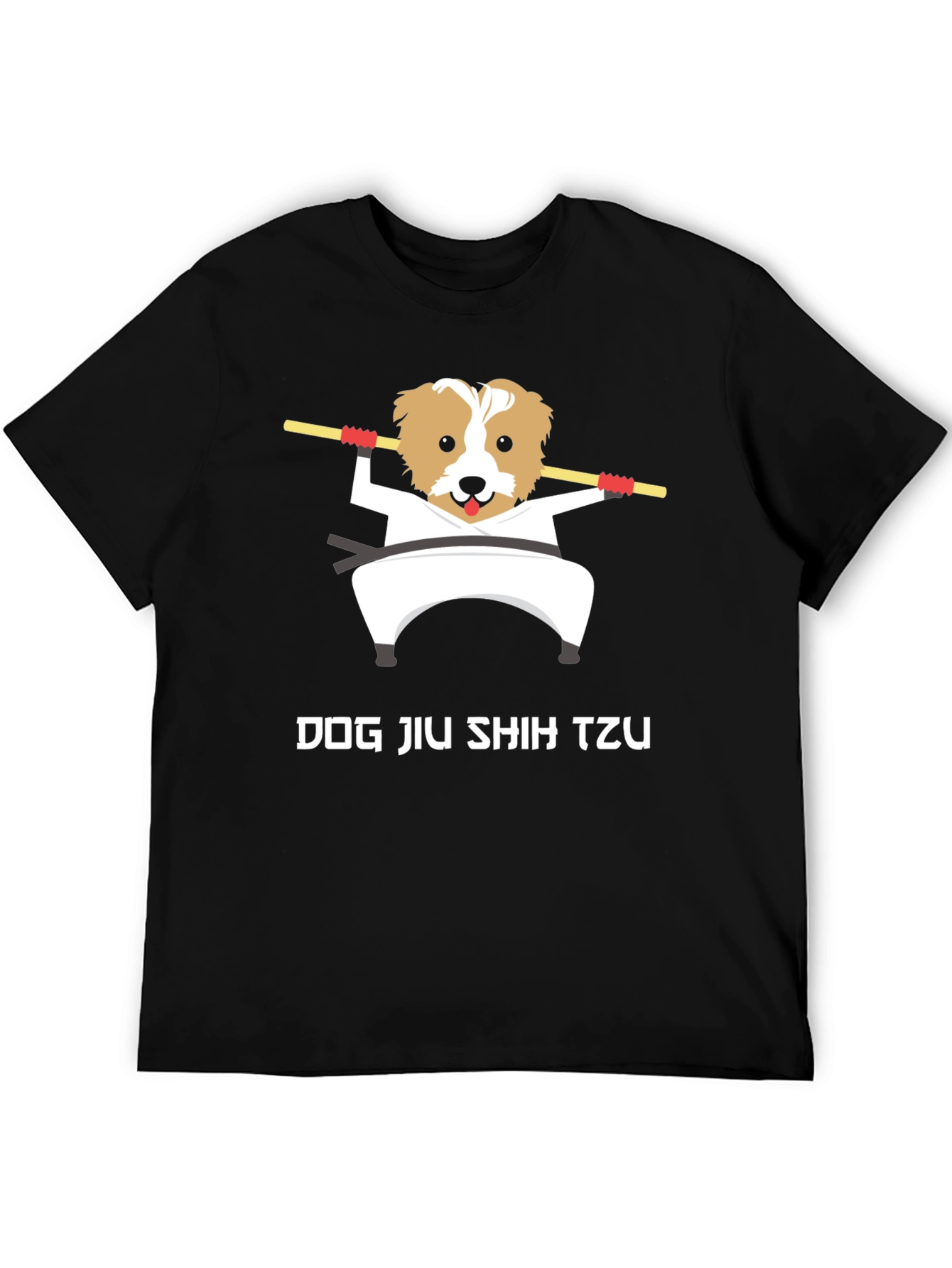 Black Dog Jiu Shih Tzu T-Shirt - Martial Arts view 5