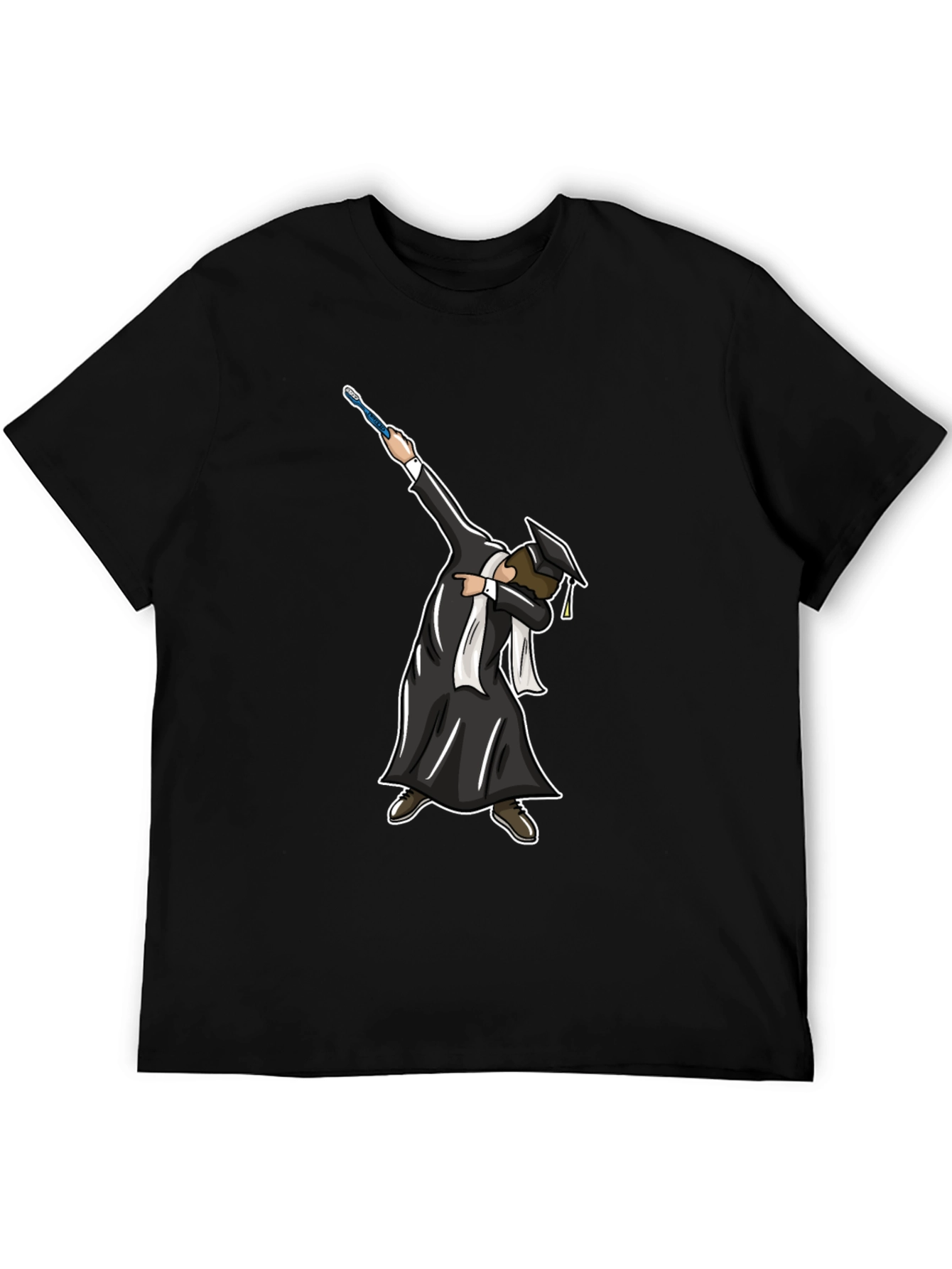 Black Graduation Dabbing T-Shirt view 5