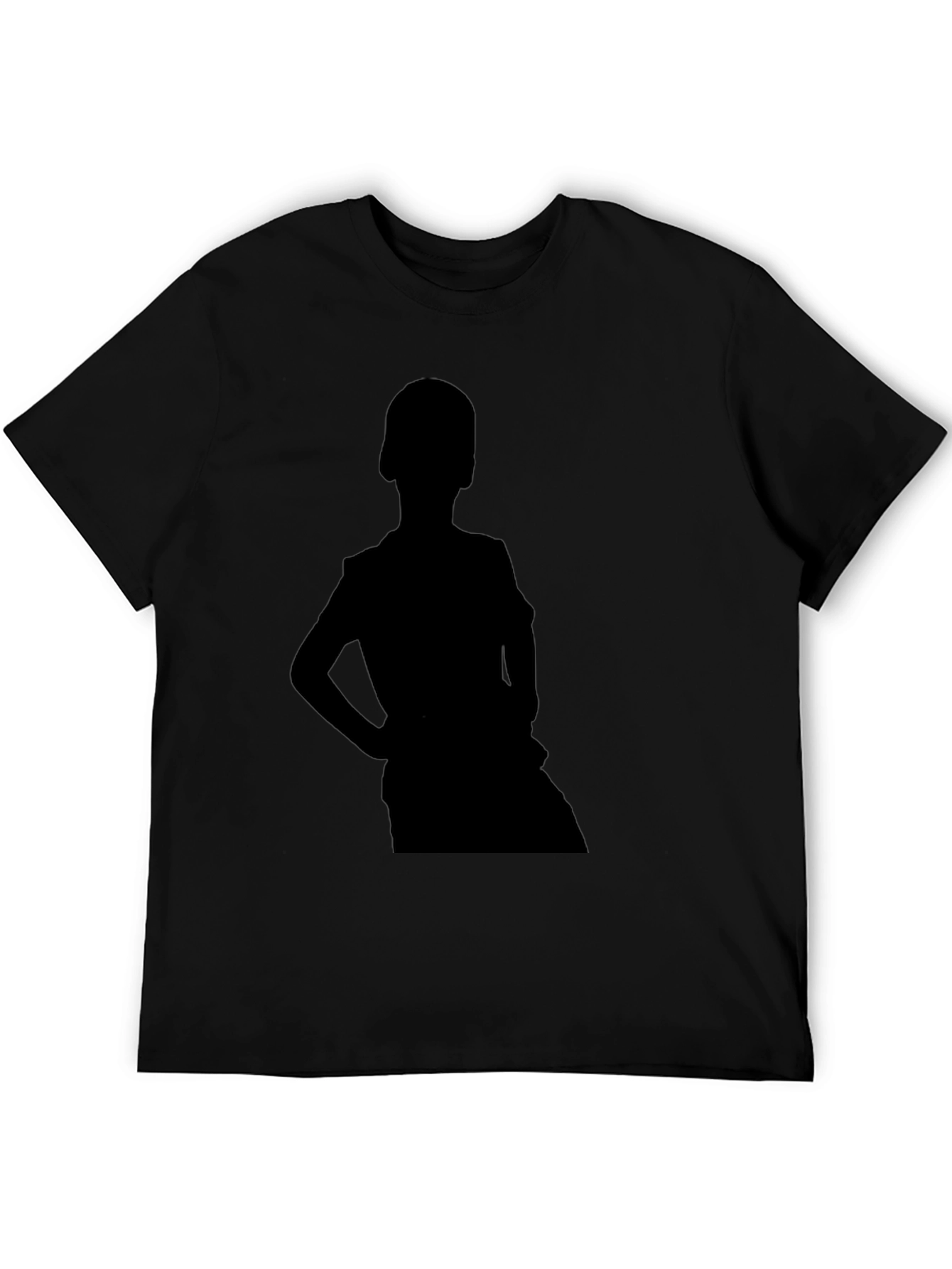 Black Black Silhouette Graphic Tee view 5