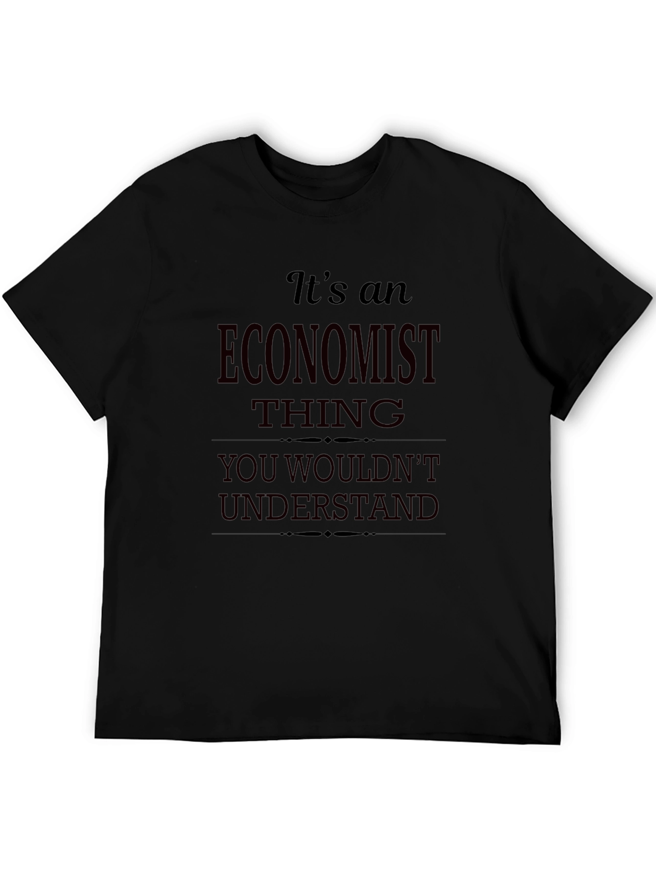 Black Economist Thing Graphic T-Shirt view 5