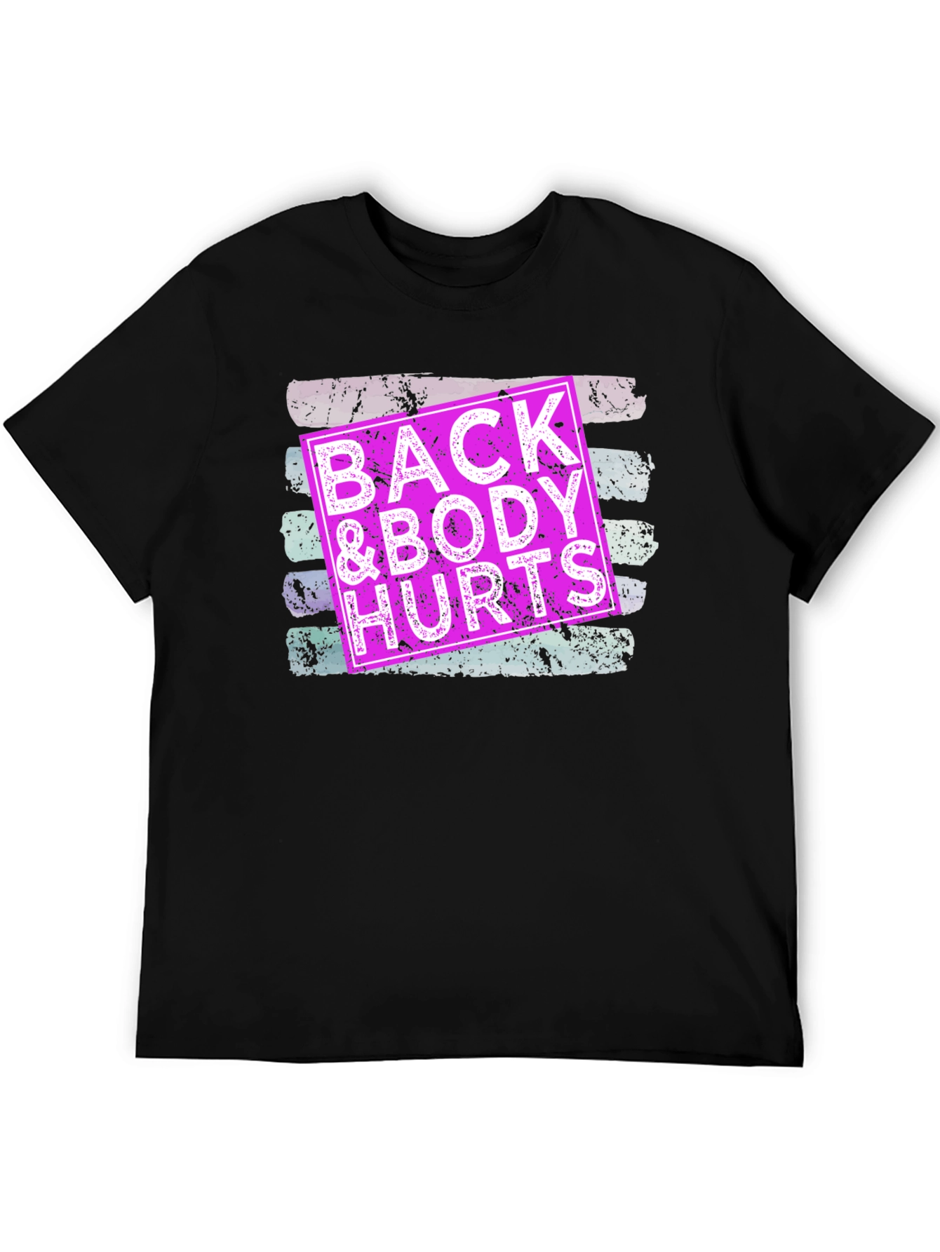 Black Back & Body Hurts Graphic Tee - Unisex view 5