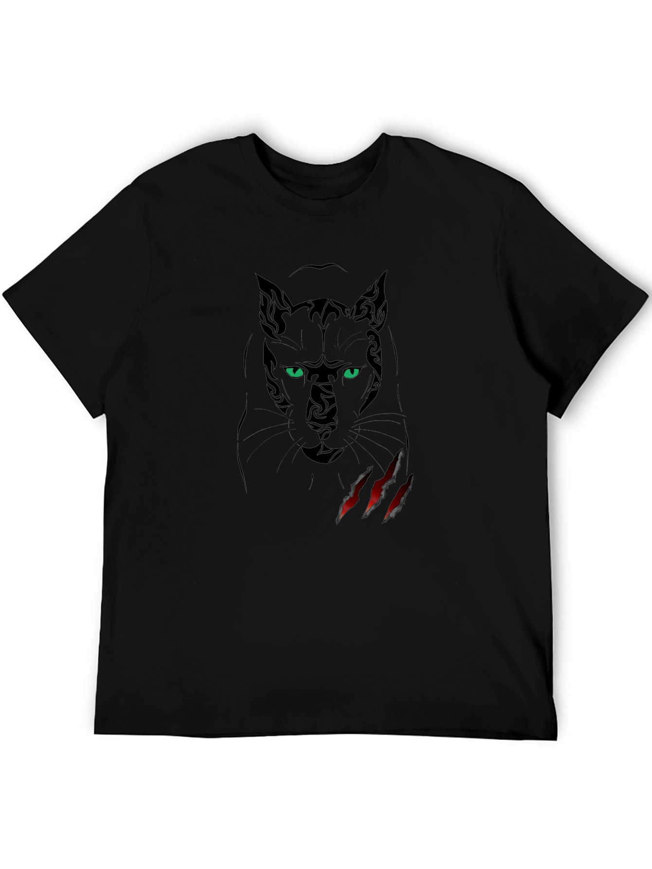 Black Black Panther Graphic T-Shirt - Men's Casual Tee view 5