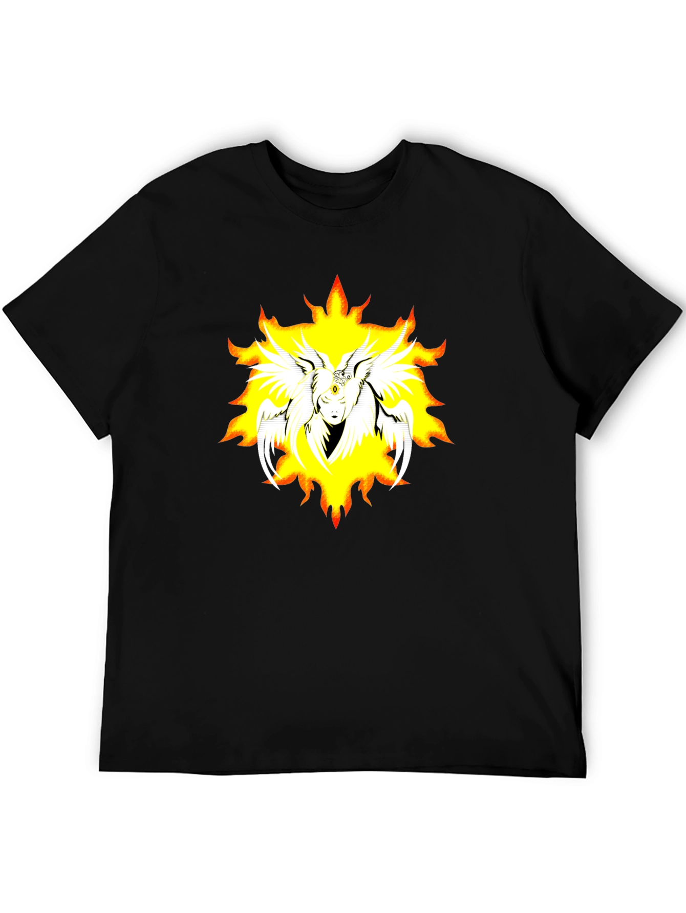 Black Biblically Accurate Angel T-Shirt view 5